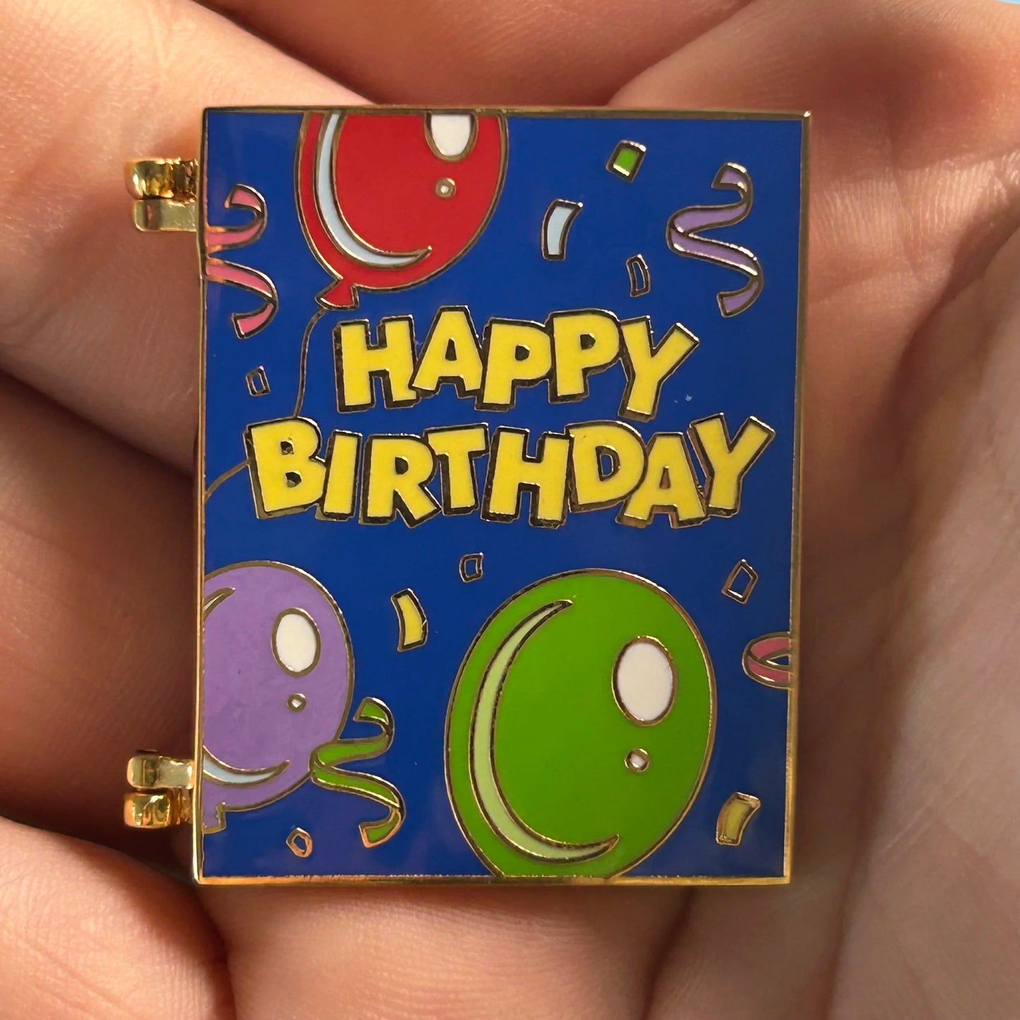 2003 - Mickey, Donald and Goofy - Happy Birthday - Card - With Card - Disney Pin