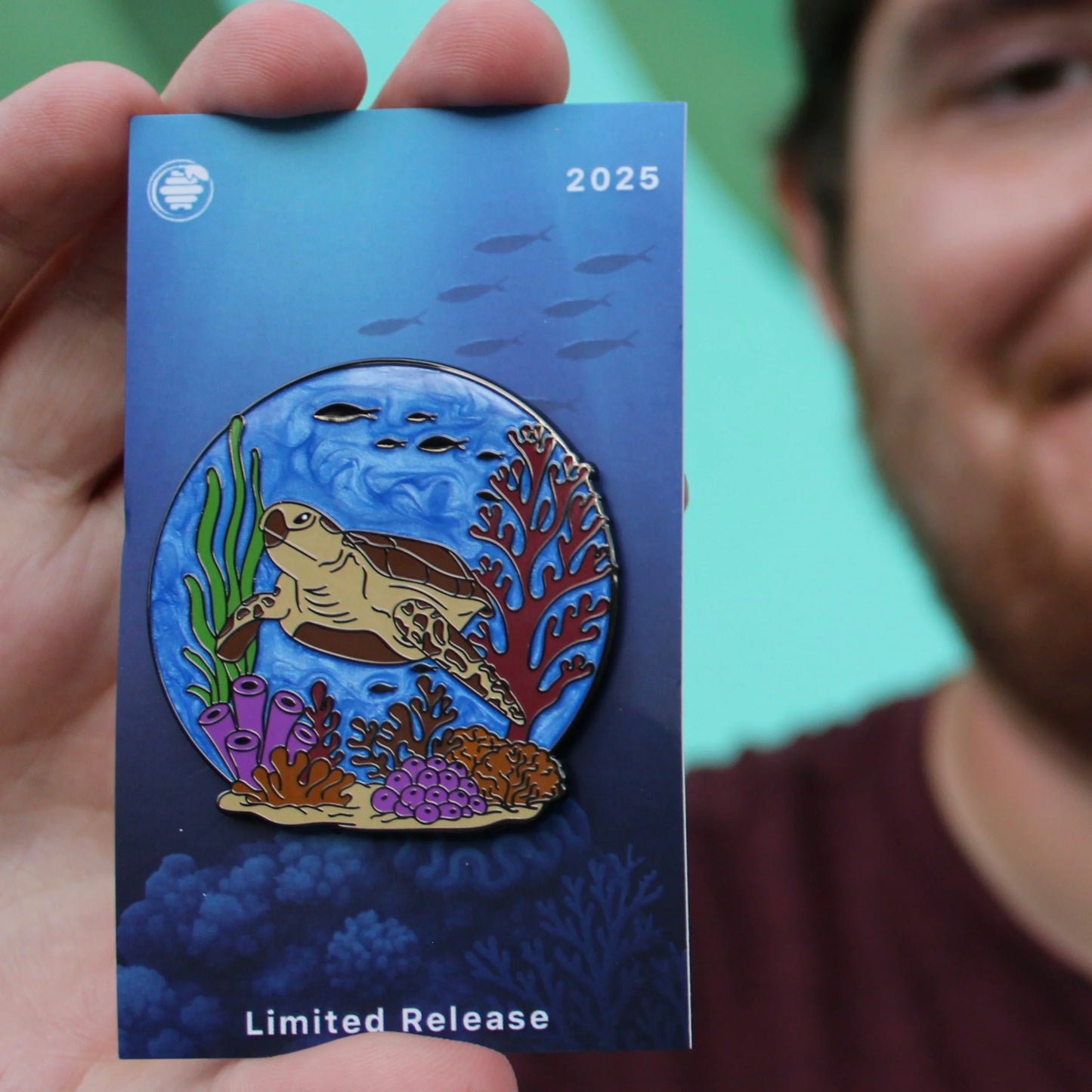 2025 - Green Sea Turtle - Ocean Creatures Series - LR Pin - Pin Hive Exclusive
