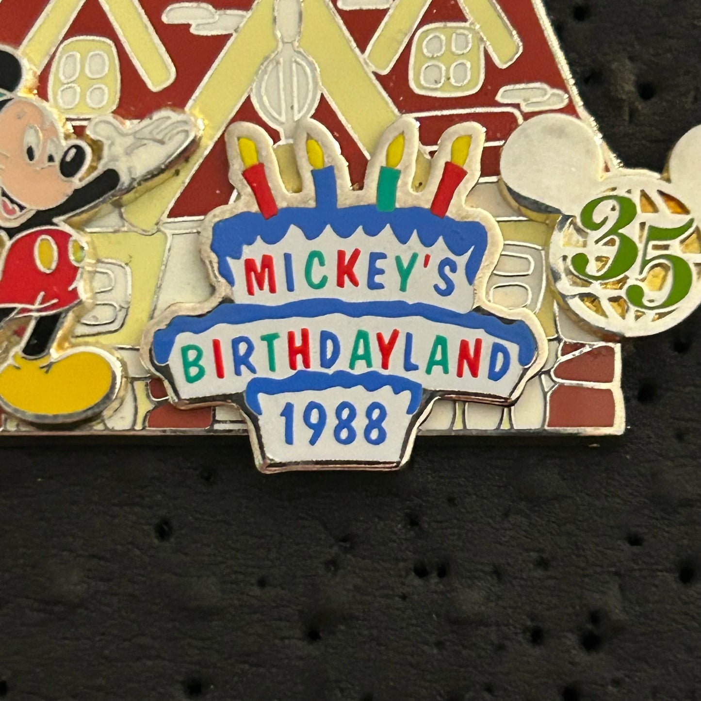 2006 - Mickey Mouse Birthdayland - Limited Edition 2,500 - Disney Pin on Pin