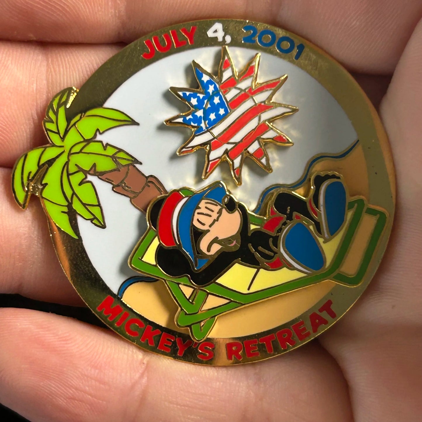 2001 - Mickey Mouse - 4th Of July - Mickeys Retreat - WDW - LE 3,000 - Disney Pin
