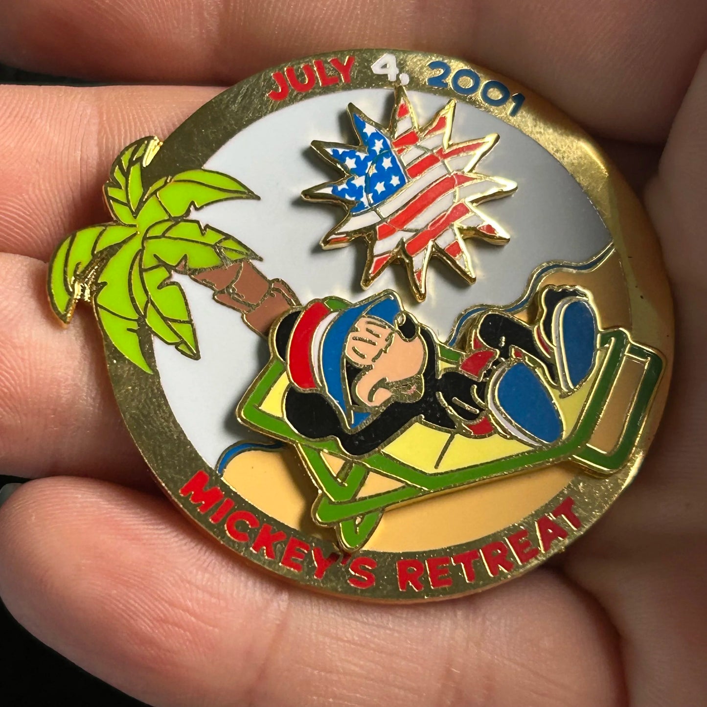 2001 - Mickey Mouse - 4th Of July - Mickeys Retreat - WDW - LE 3,000 - Disney Pin
