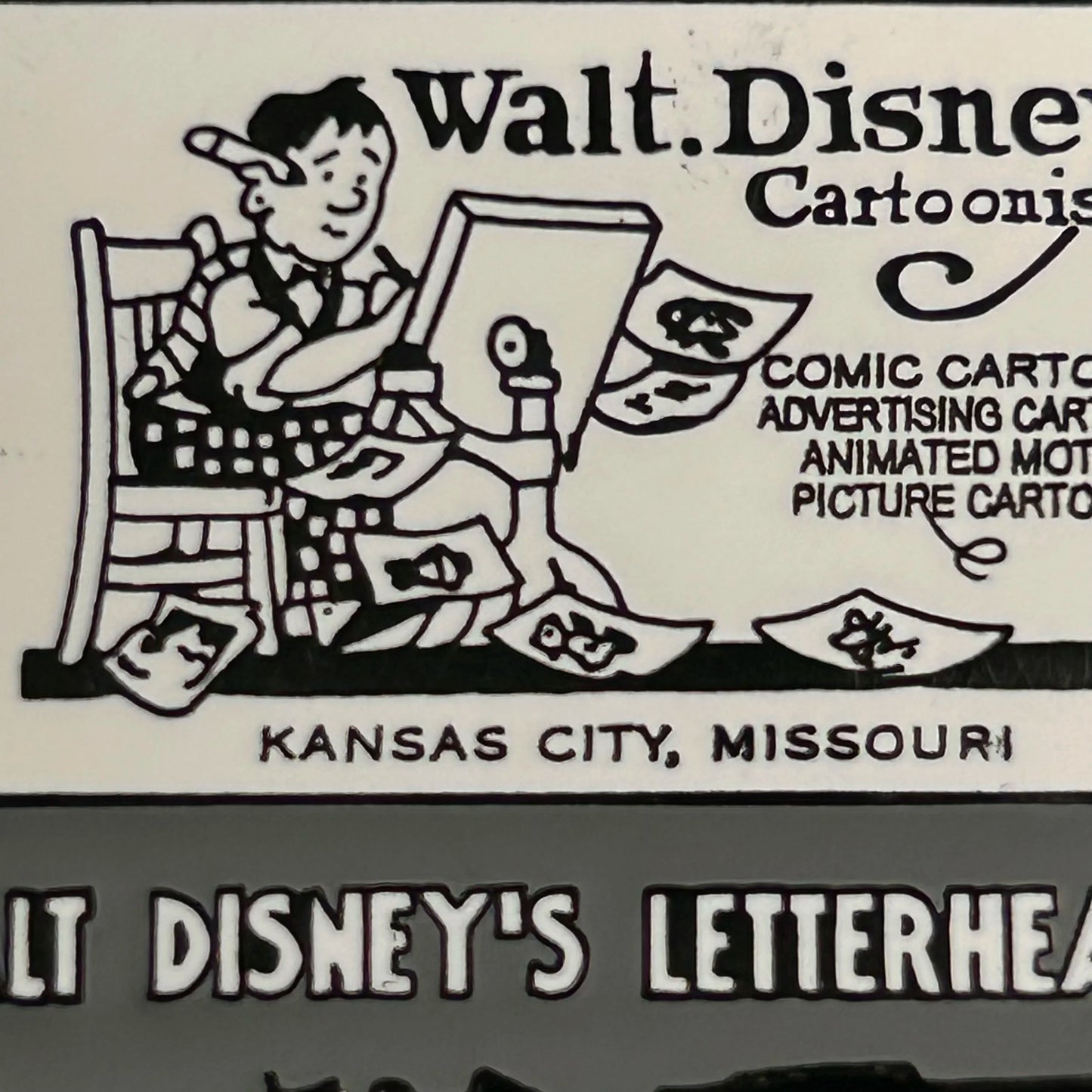 2001 - Walt Disney Cartoonist - Letterhead - LE 1,494 out of 5,000 - Disney Pin