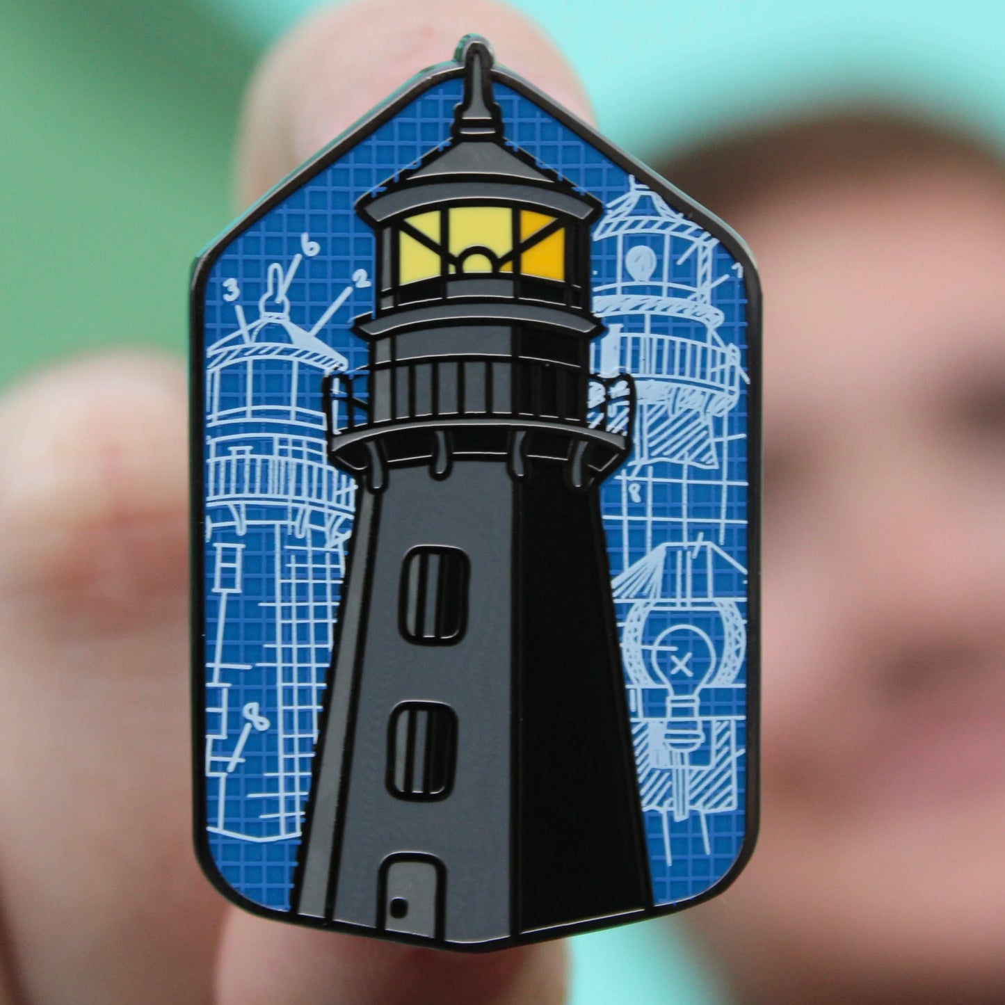2025 - Garden Key Lighthouse - Blueprint - LR Pin - Hive Exclusive