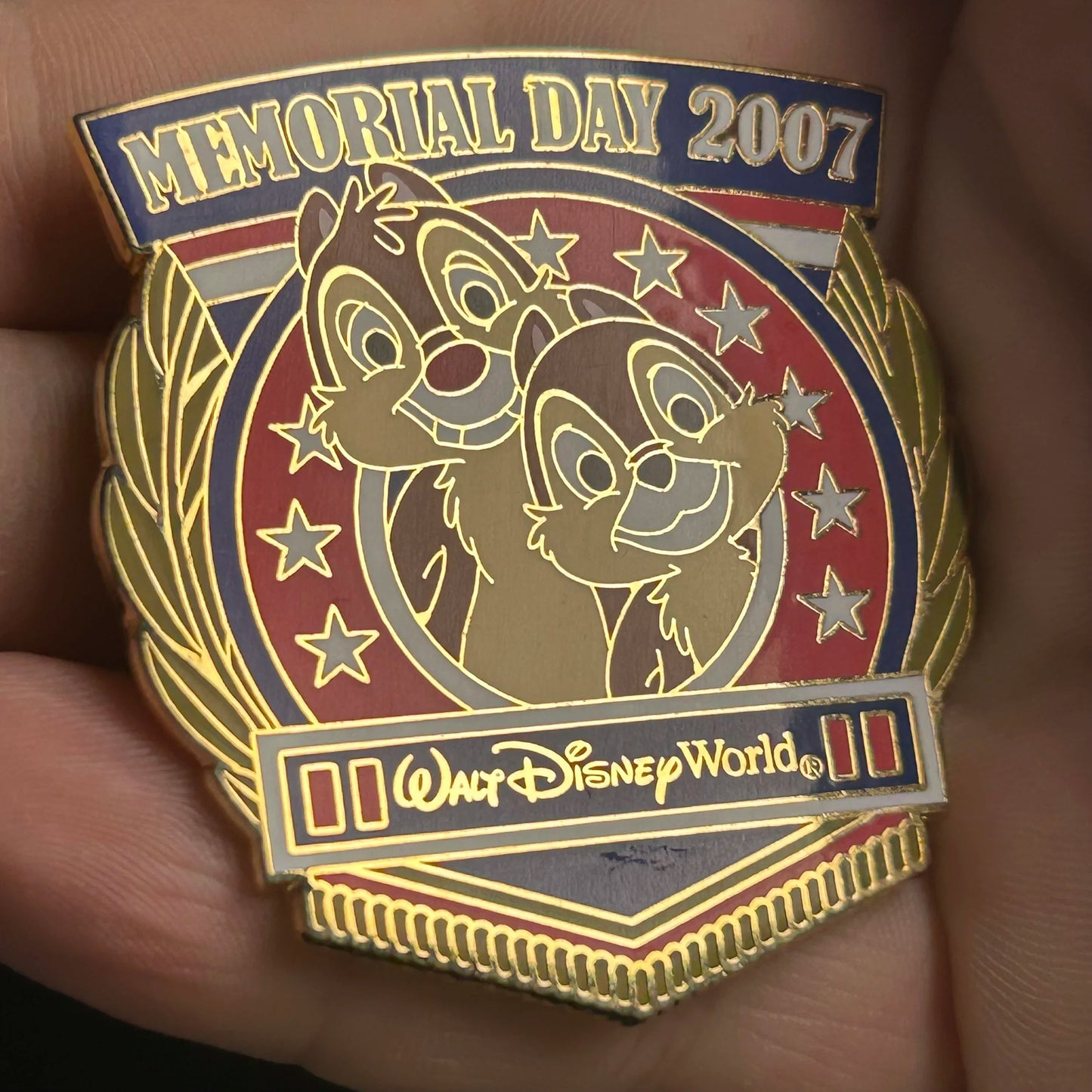 2007 - Chip and Dale - Memorial Day - WDW - LE 2,000 - Disney Pin