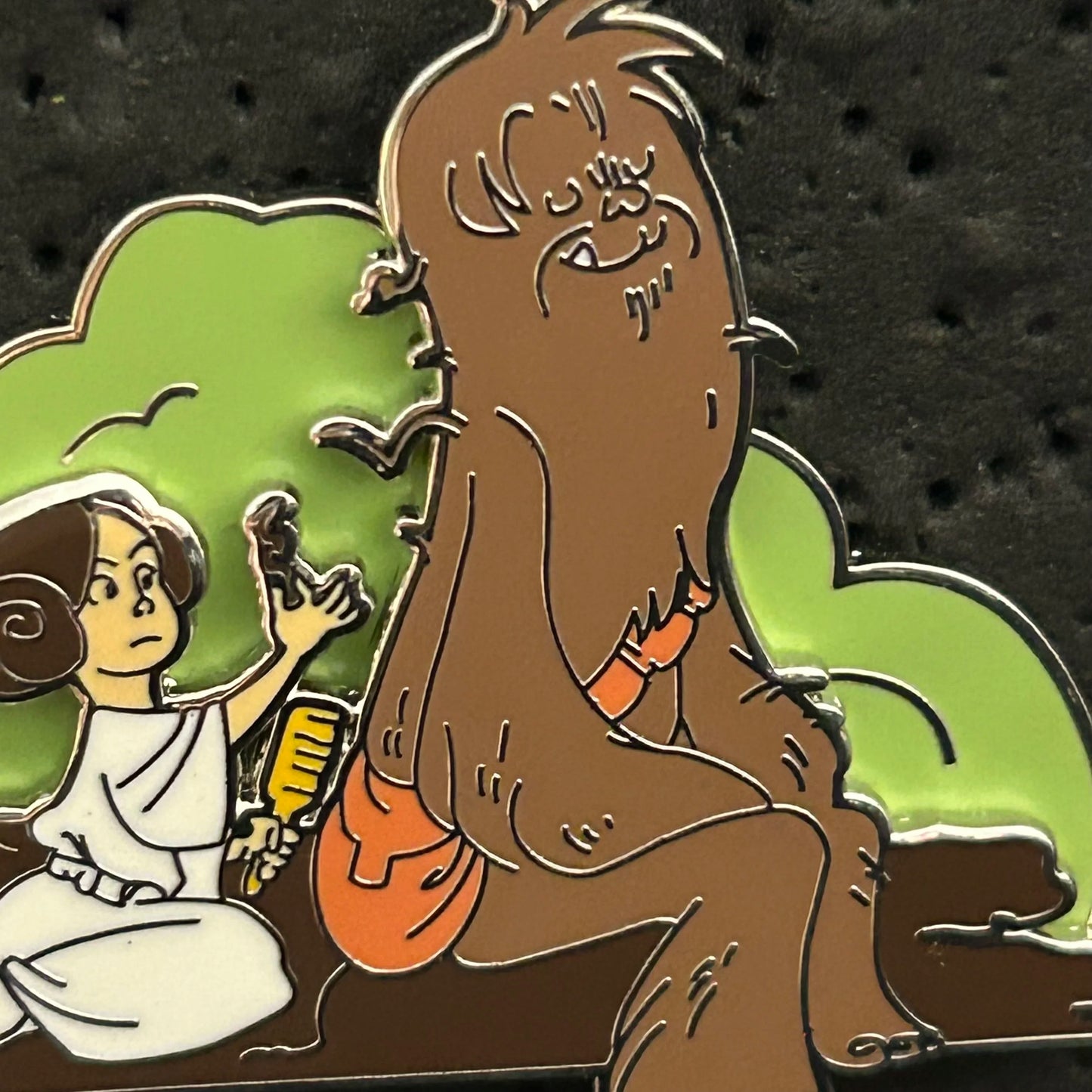 2023 - Princess Leia Combing Chewbacca - Star Wars - Disney Pin