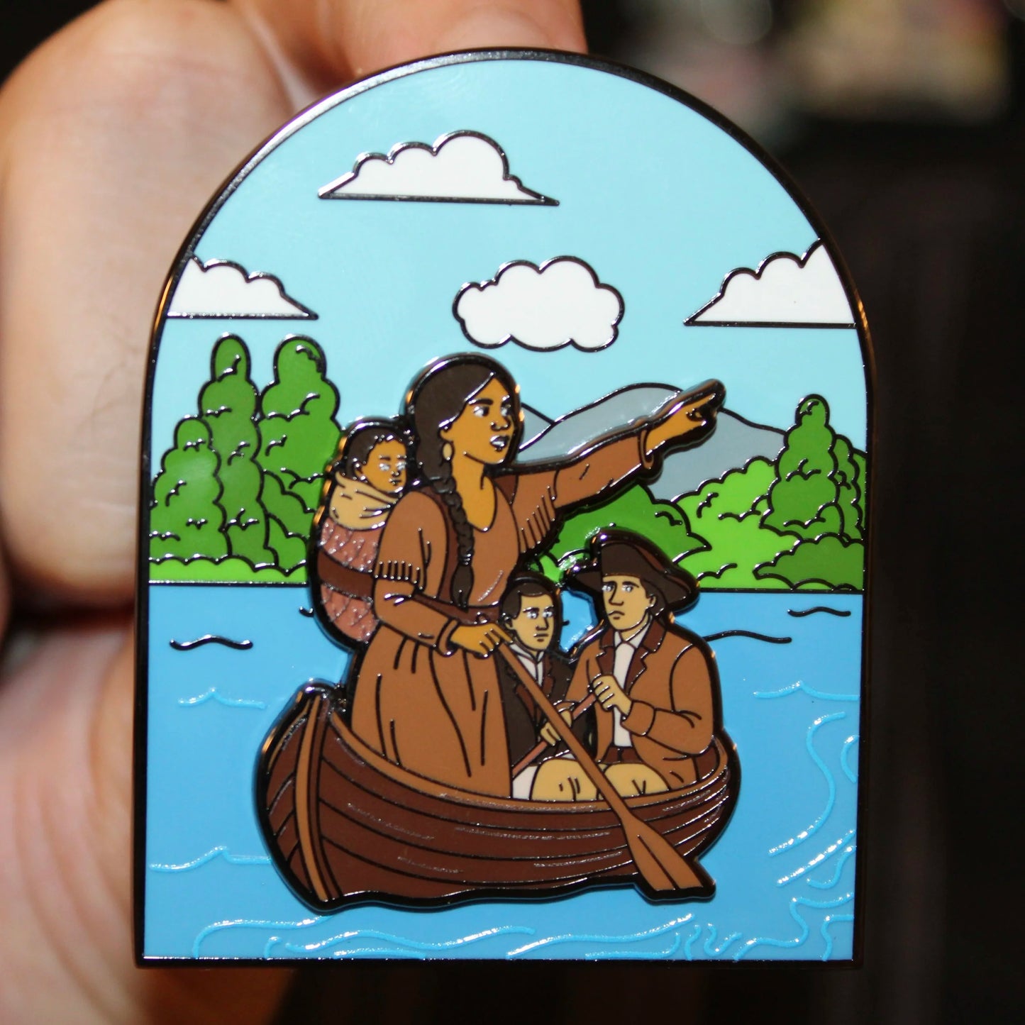 2025 - Sacagawea, Lewis, and Clark - Missouri River - Historical Series - LE 200 Pin on Pin - Pin Hive Exclusive