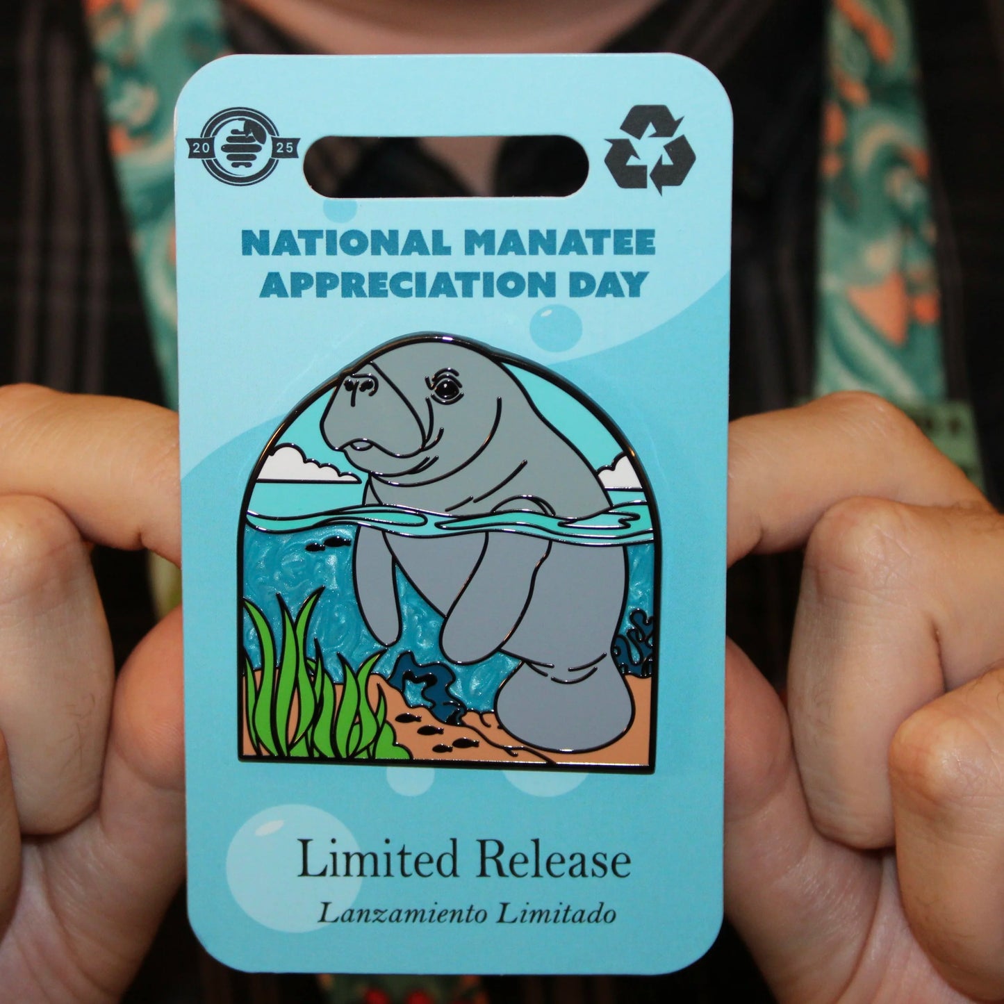 2025 - West Indian Manatee - National Manatee Appreciation Day - Ocean Creatures Series - LR Pin - Pin Hive Exclusive