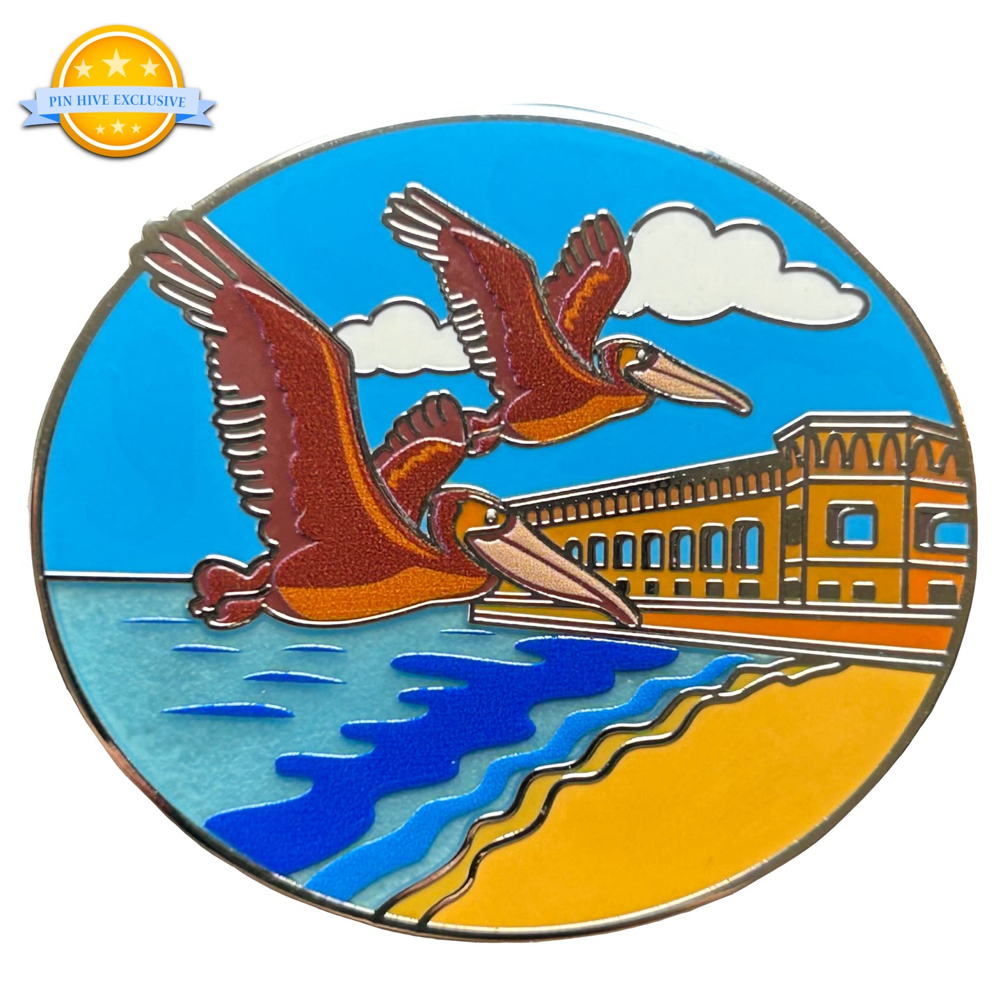 2025 - Pelicans on South Beach - LR Pin - DRTO National Park - Hive Exclusive