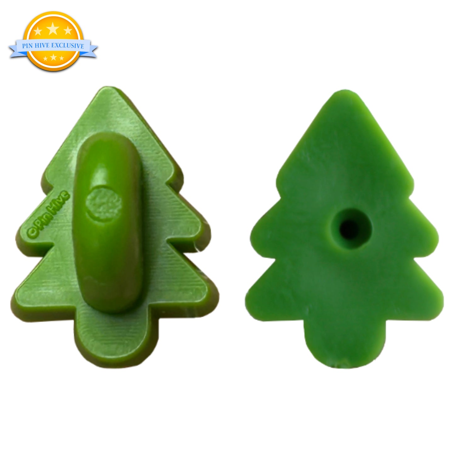 (Pack of 6) Green Tree - Rubber Pin Clutches - Hive Exclusive (CH-13)