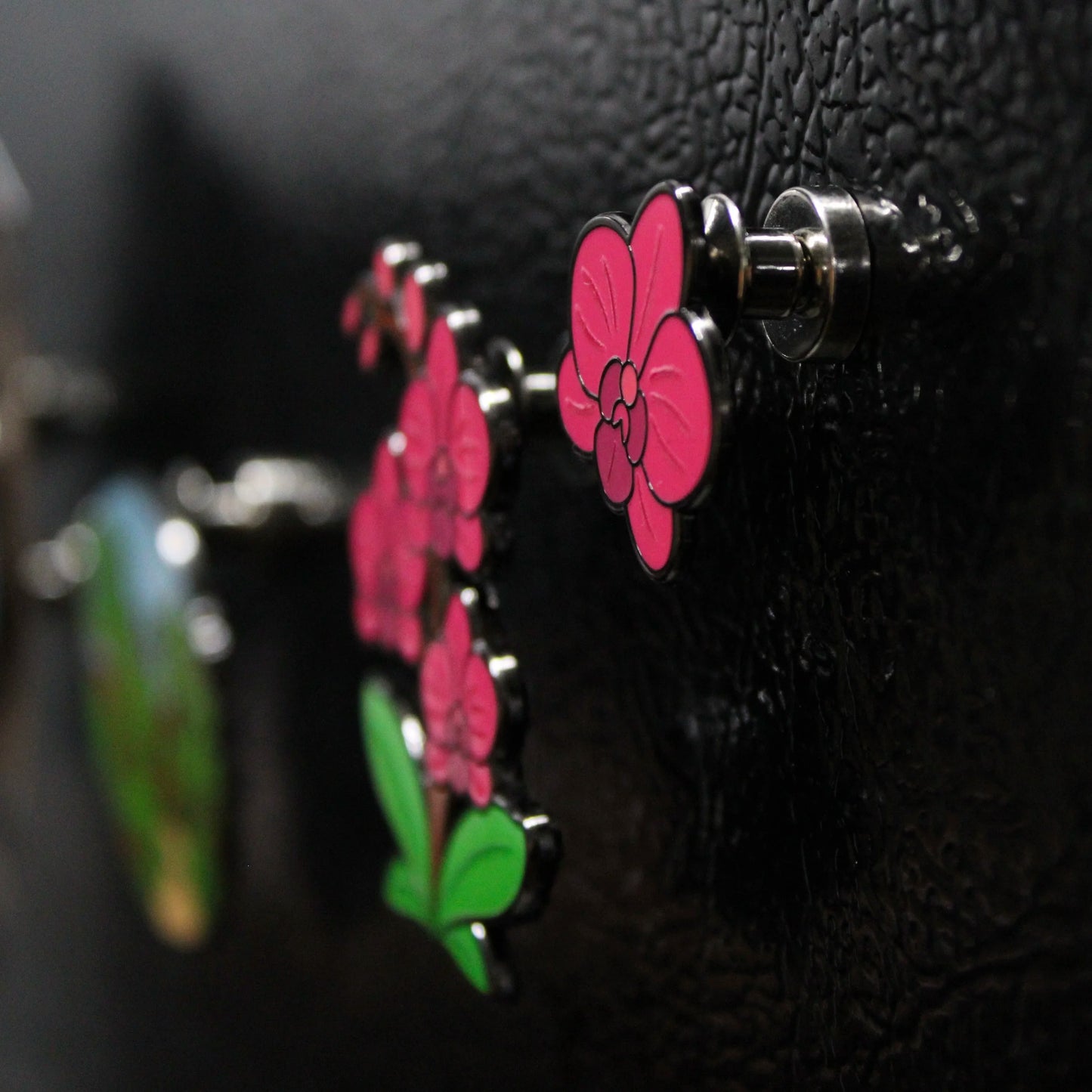 2025 - Pink Flower Orchid - LR - 2 Pin Set - Pin Hive Exclusive