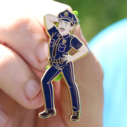 Protect and Serve - Sassy Policeman Pin