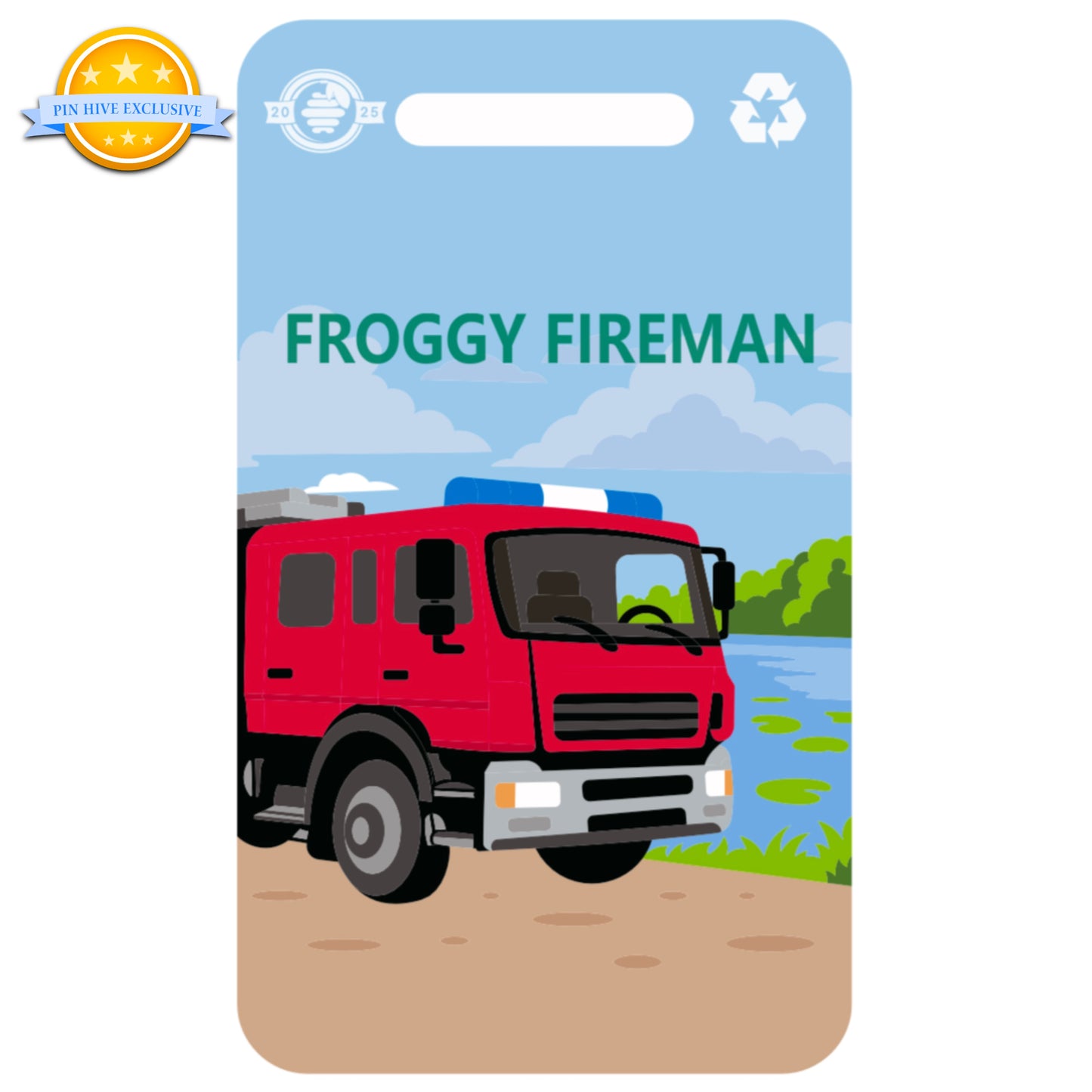 2025 - Froggy Fireman - Critter Careers Pin