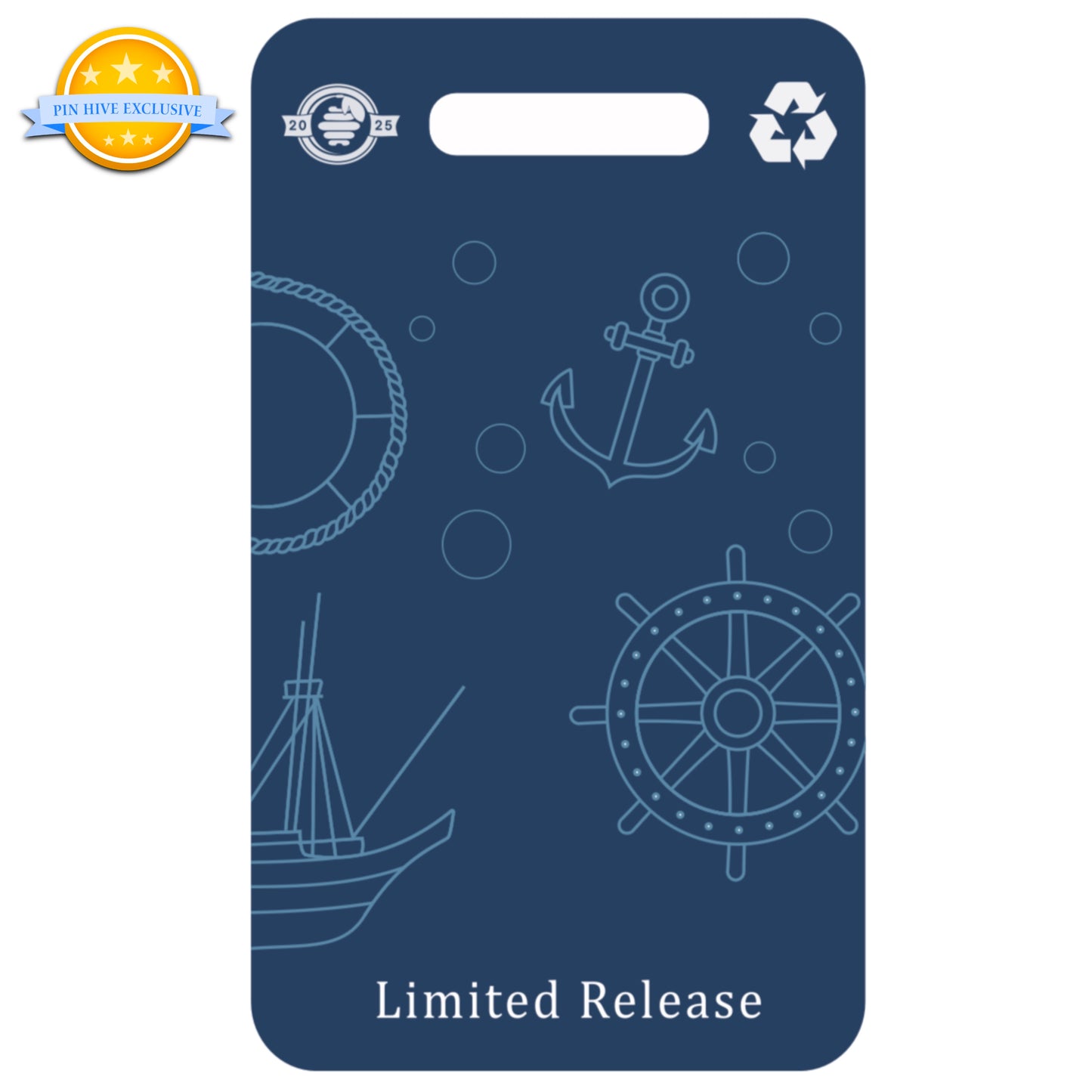 2025 - Pacific Sea Nettle Jellyfish Postage Stamp Pin - LR - Hive Exclusive