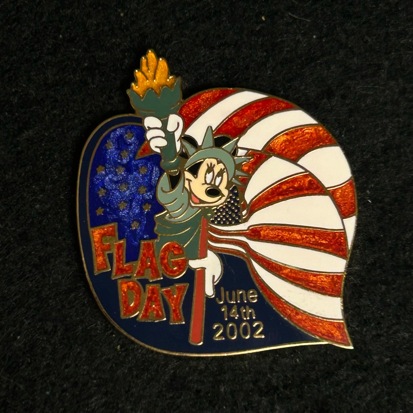 2002 - Minnie Mouse - Statue of Liberty - Flag Day - LE 3,500 - Disney Pin
