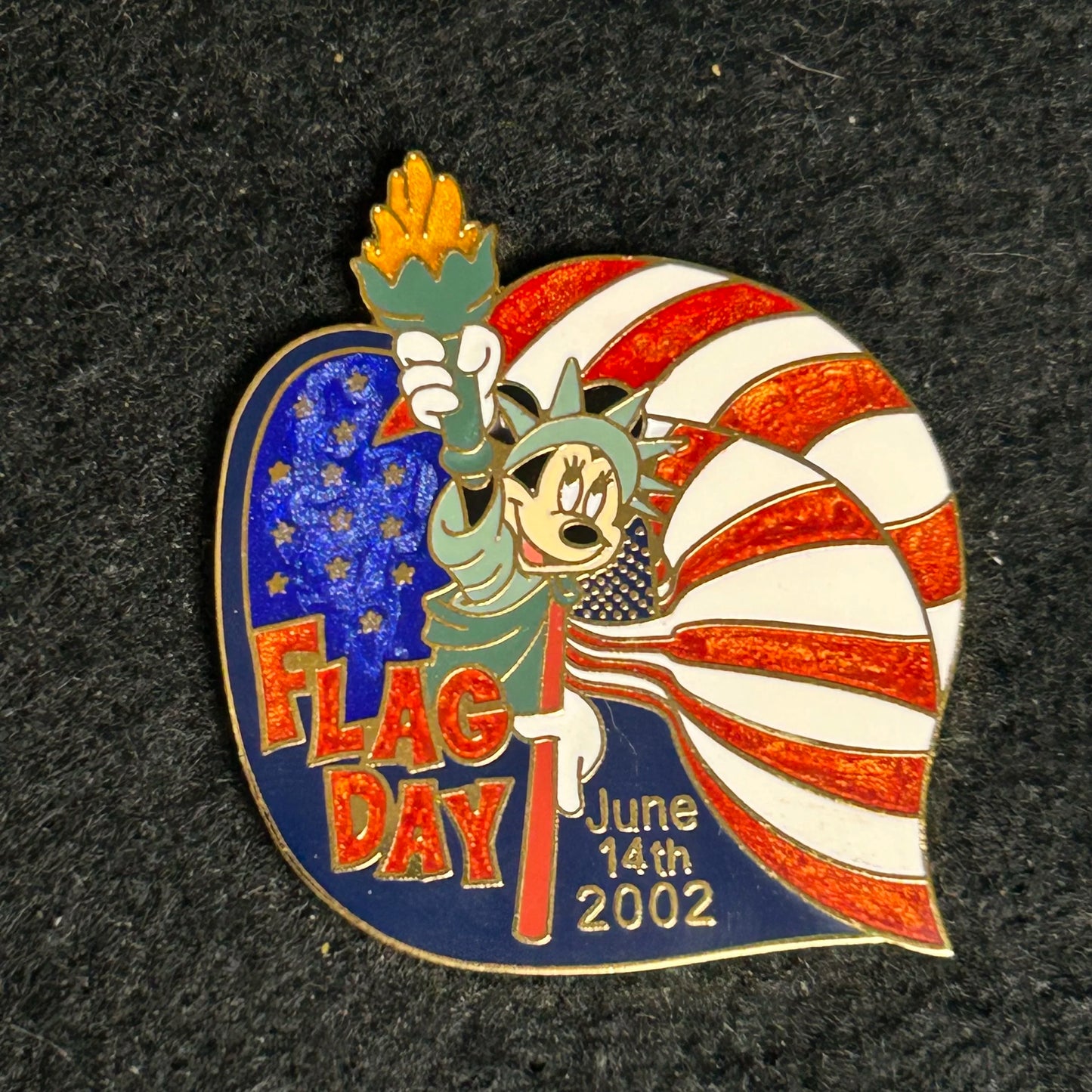 2002 - Minnie Mouse - Statue of Liberty - Flag Day - LE 3,500 - Disney Pin