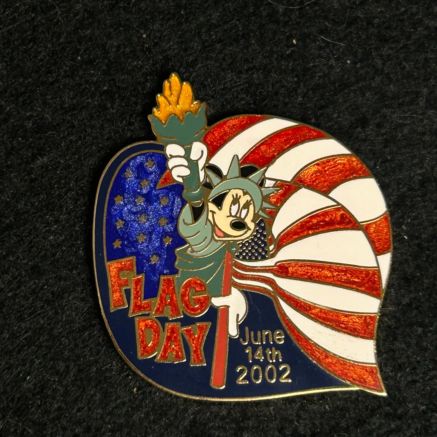2002 - Minnie Mouse - Statue of Liberty - Flag Day - LE 3,500 - Disney Pin