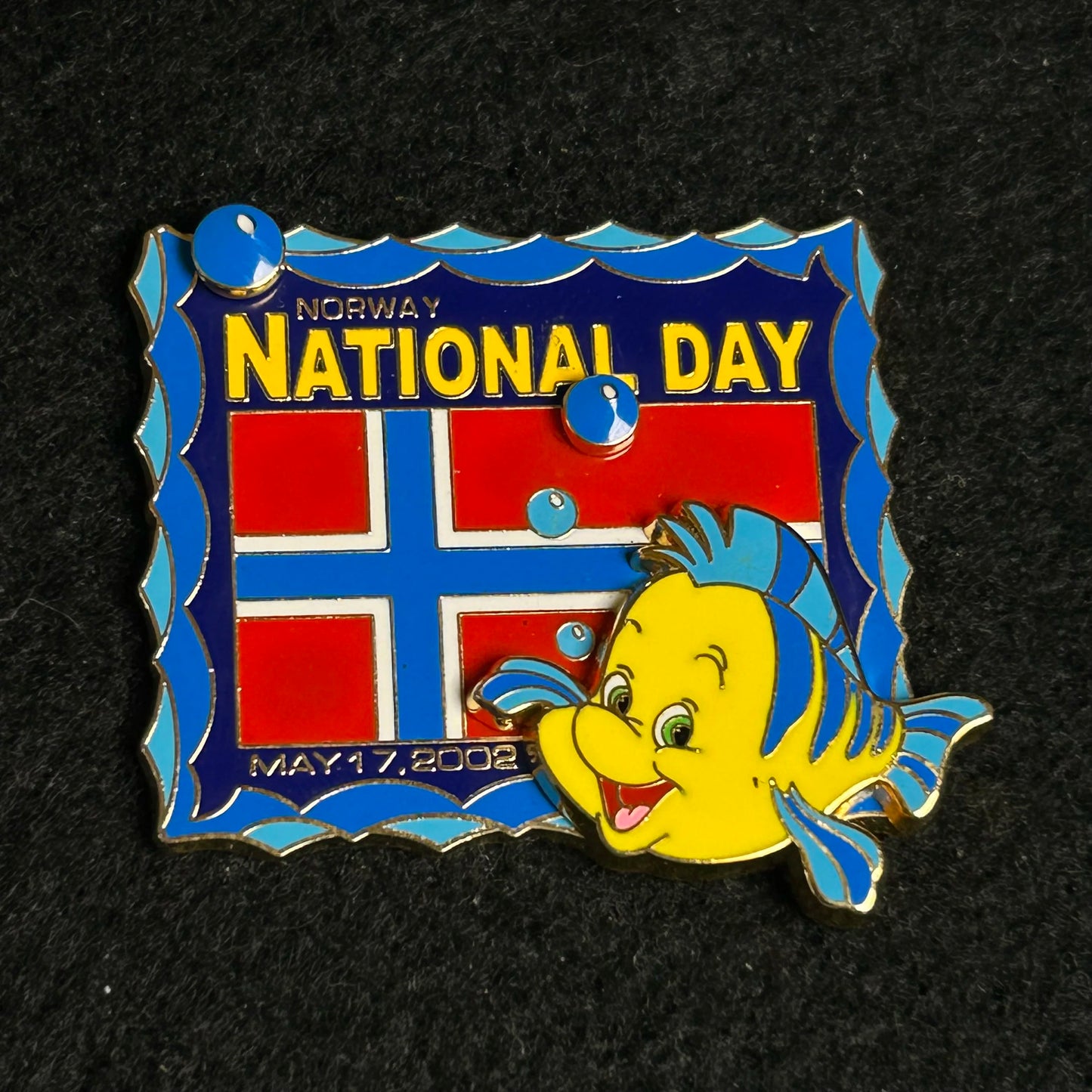 2002 - Flounder - Little Mermaid - Norway - National Day - LE 4,500 - Disney Pin