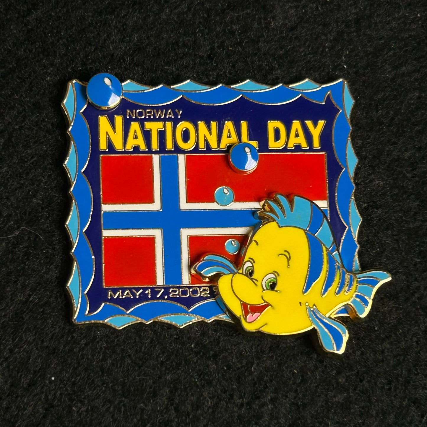 2002 - Flounder - Little Mermaid - Norway - National Day - LE 4,500 - Disney Pin