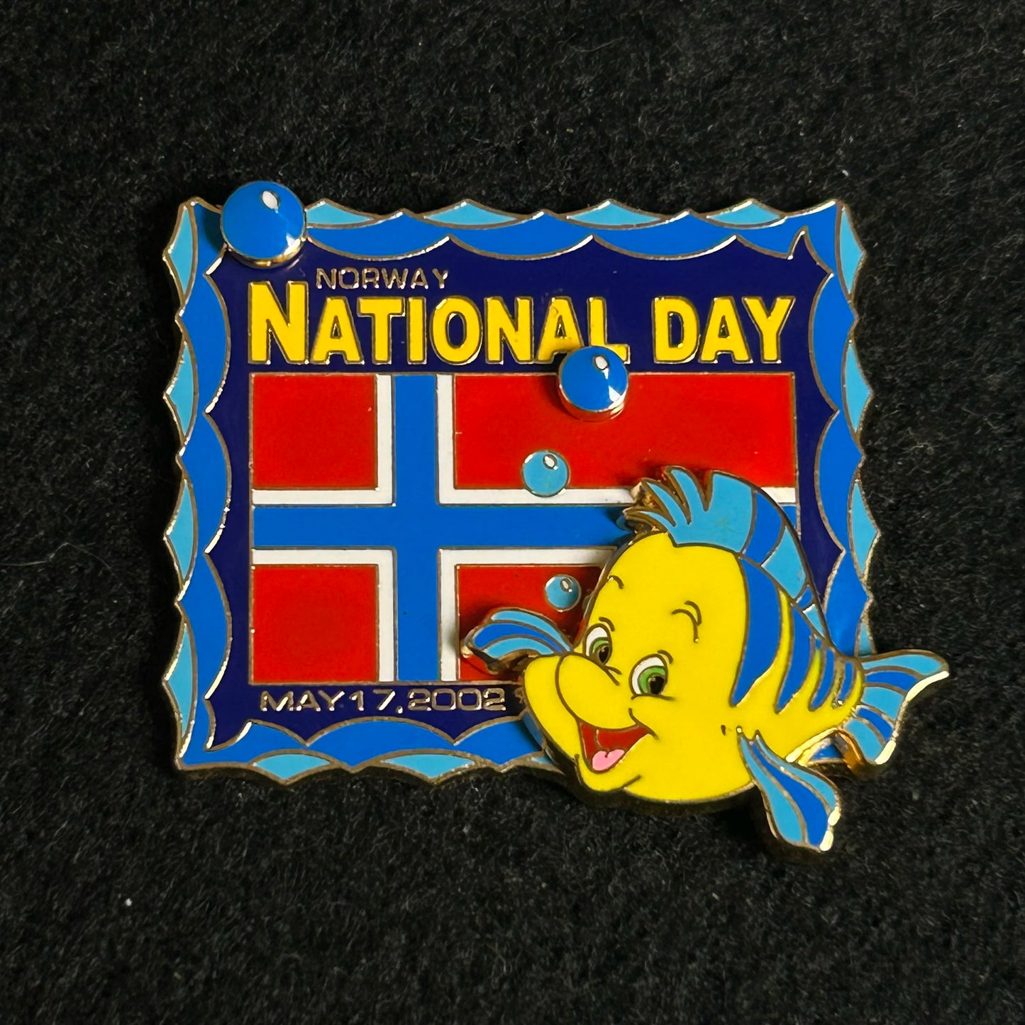 2002 - Flounder - Little Mermaid - Norway - National Day - LE 4,500 - Disney Pin