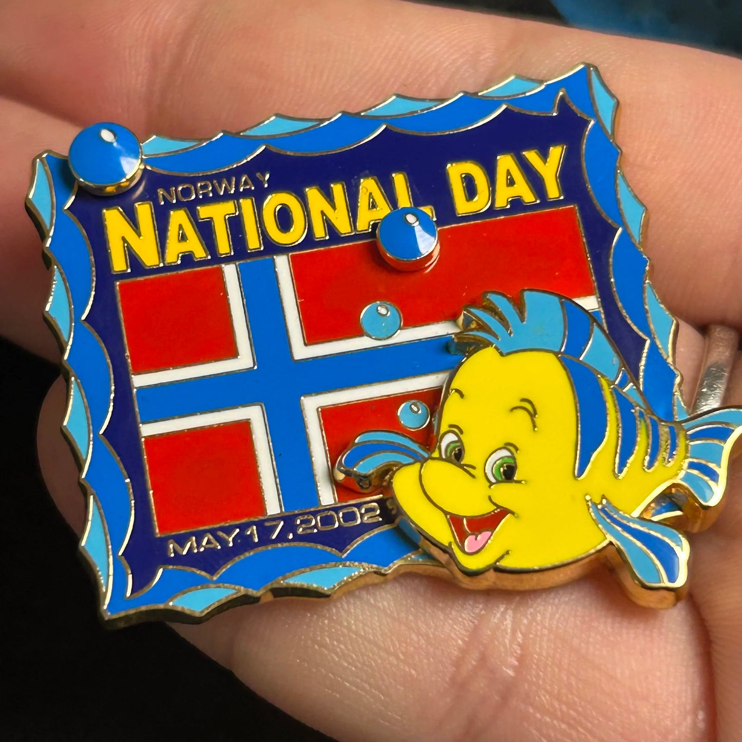 2002 - Flounder - Little Mermaid - Norway - National Day - LE 4,500 - Disney Pin