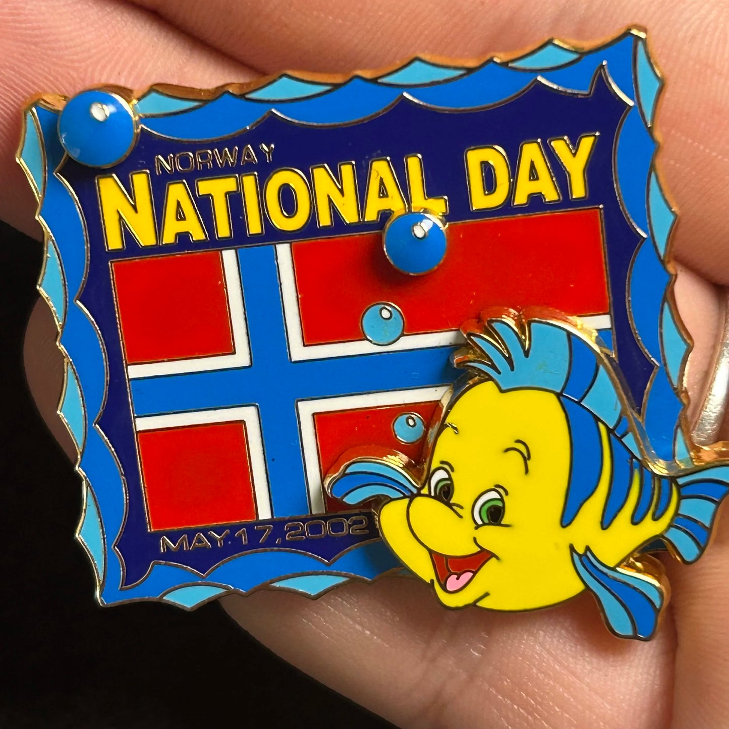 2002 - Flounder - Little Mermaid - Norway - National Day - LE 4,500 - Disney Pin