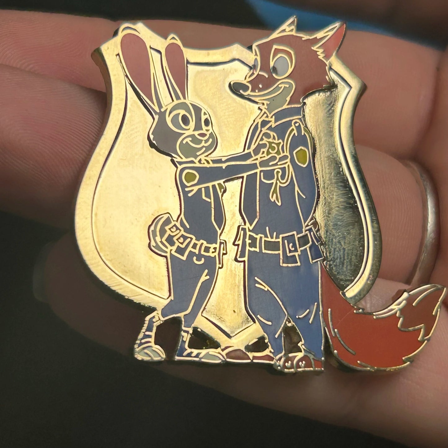 2025 - Judy Hopps and Nick Wilde - Gold Police Badge - Zootopia - Disney Pin