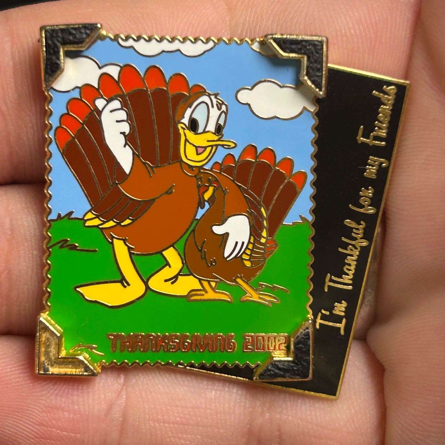 2002 - Donald Duck - Turkey - Thanksgiving - LE 3,500 - Disney Pin
