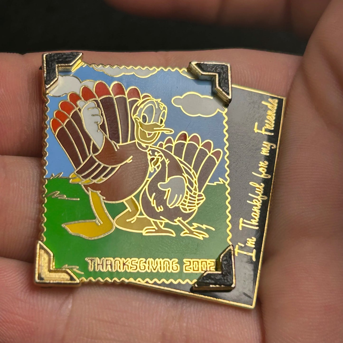 2002 - Donald Duck - Turkey - Thanksgiving - LE 3,500 - Disney Pin