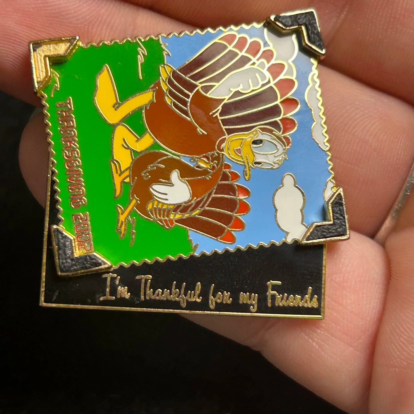 2002 - Donald Duck - Turkey - Thanksgiving - LE 3,500 - Disney Pin