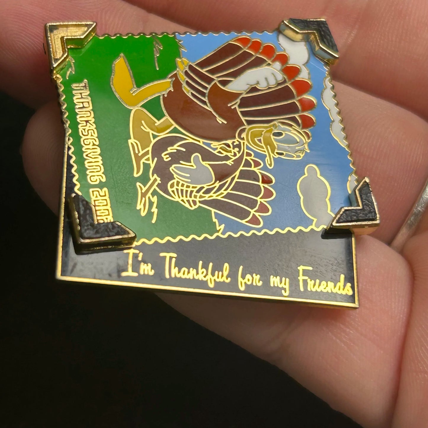 2002 - Donald Duck - Turkey - Thanksgiving - LE 3,500 - Disney Pin