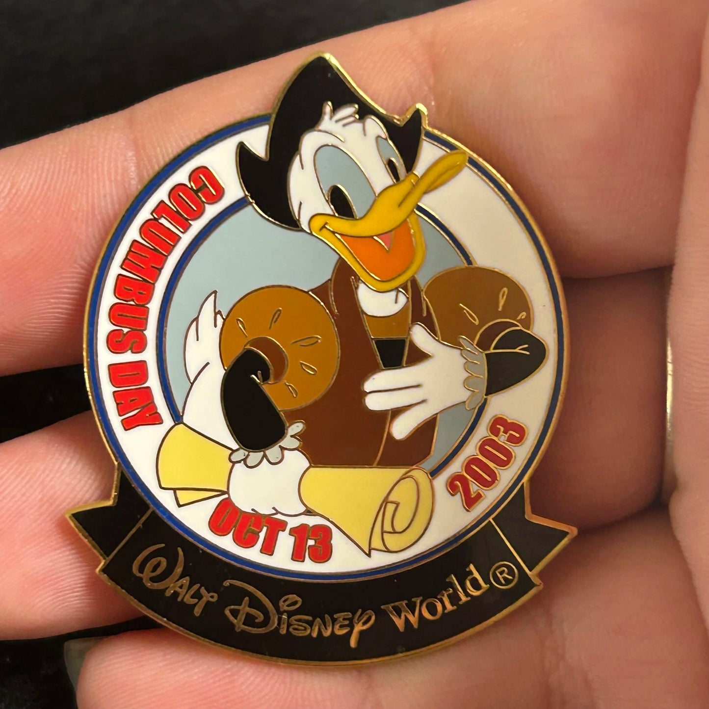 2003 - Donald Duck - Columbus Day - WDW - LE 1,500 - Disney Pin