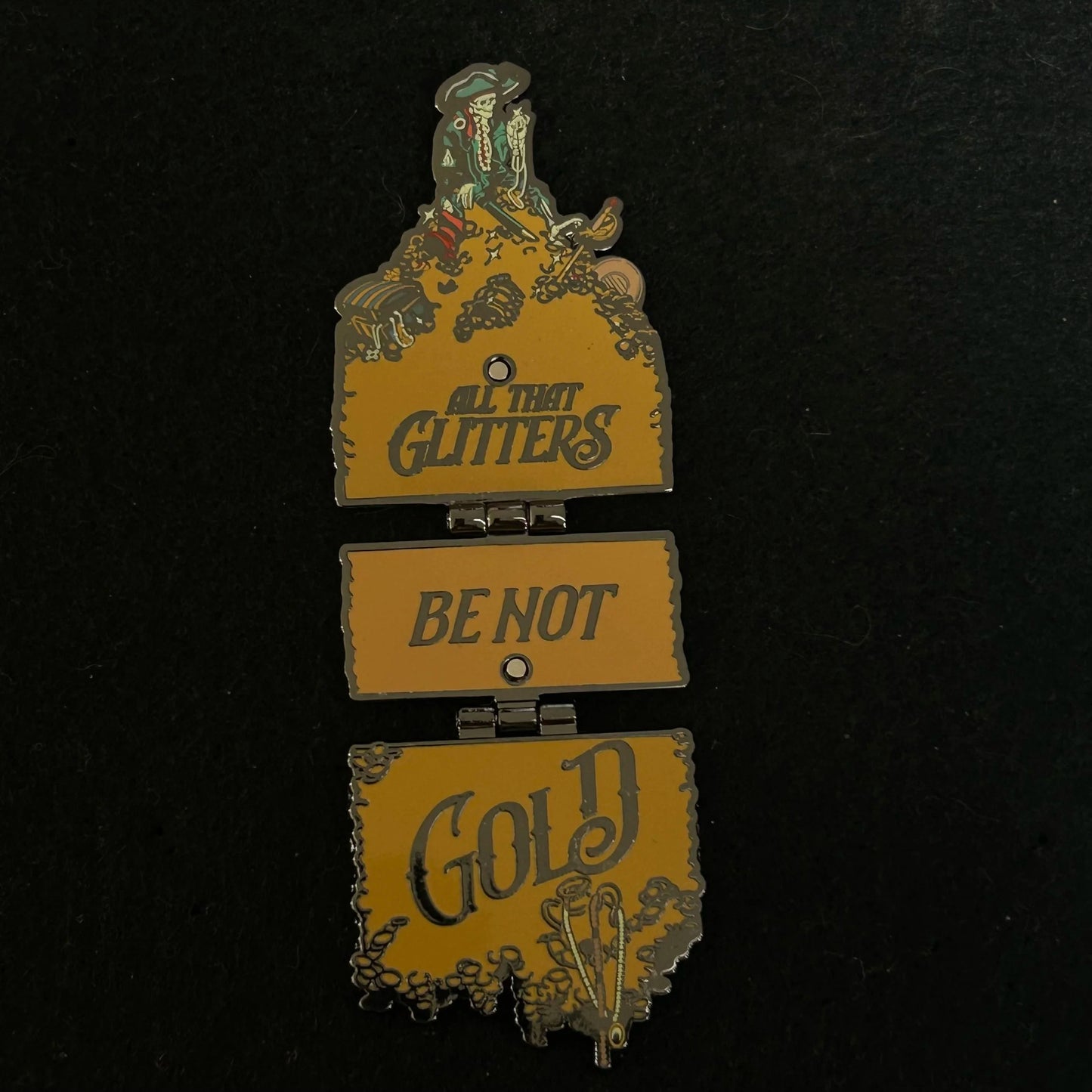 2025 - All That Glitters Be Not Gold - Pirates of the Caribbean - Hinge - Disney Pin