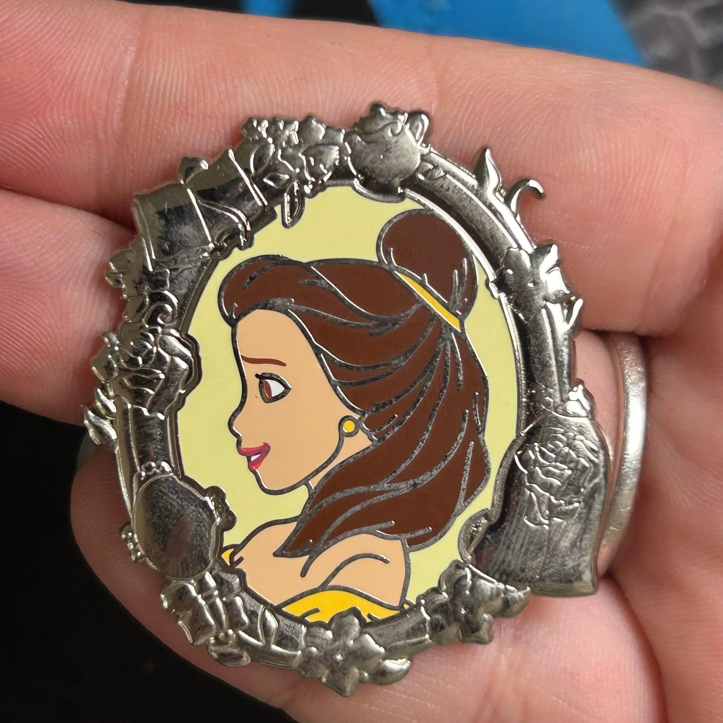 2024 - Belle - Side Profile - Silver Portrait - Princess Series - Disney Pin
