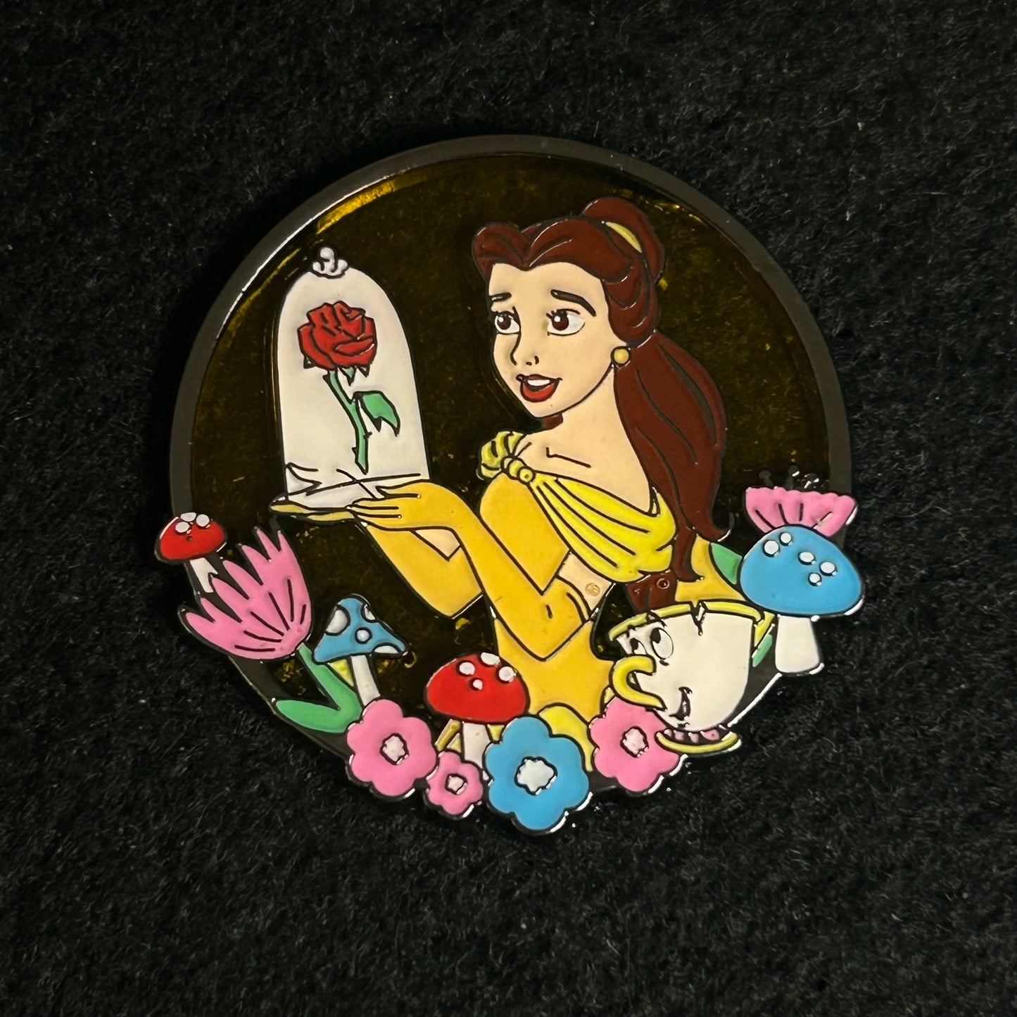Loungefly - Belle and Chip - Semi Transparent - Princess Series - Disney Pin
