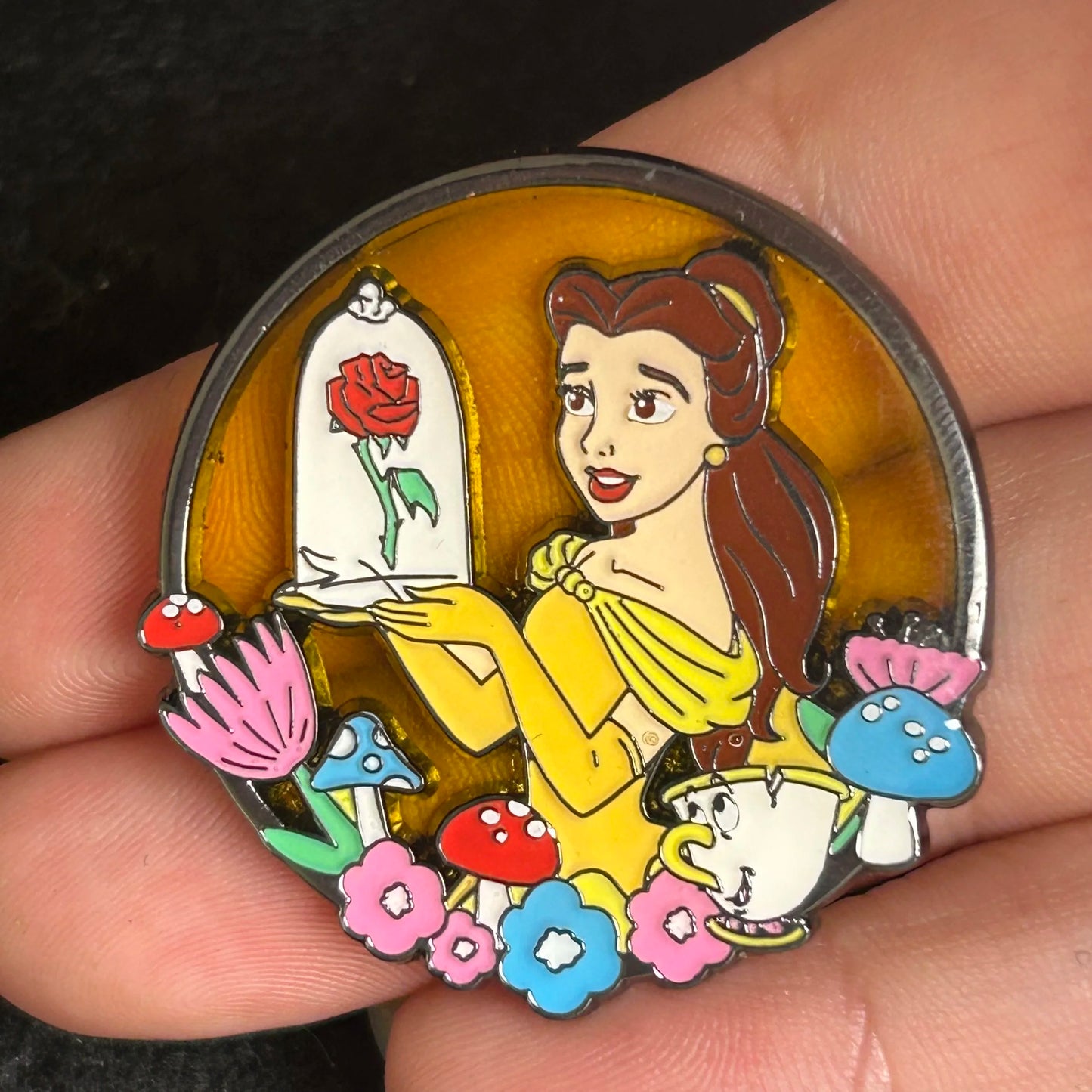 Loungefly - Belle and Chip - Semi Transparent - Princess Series - Disney Pin