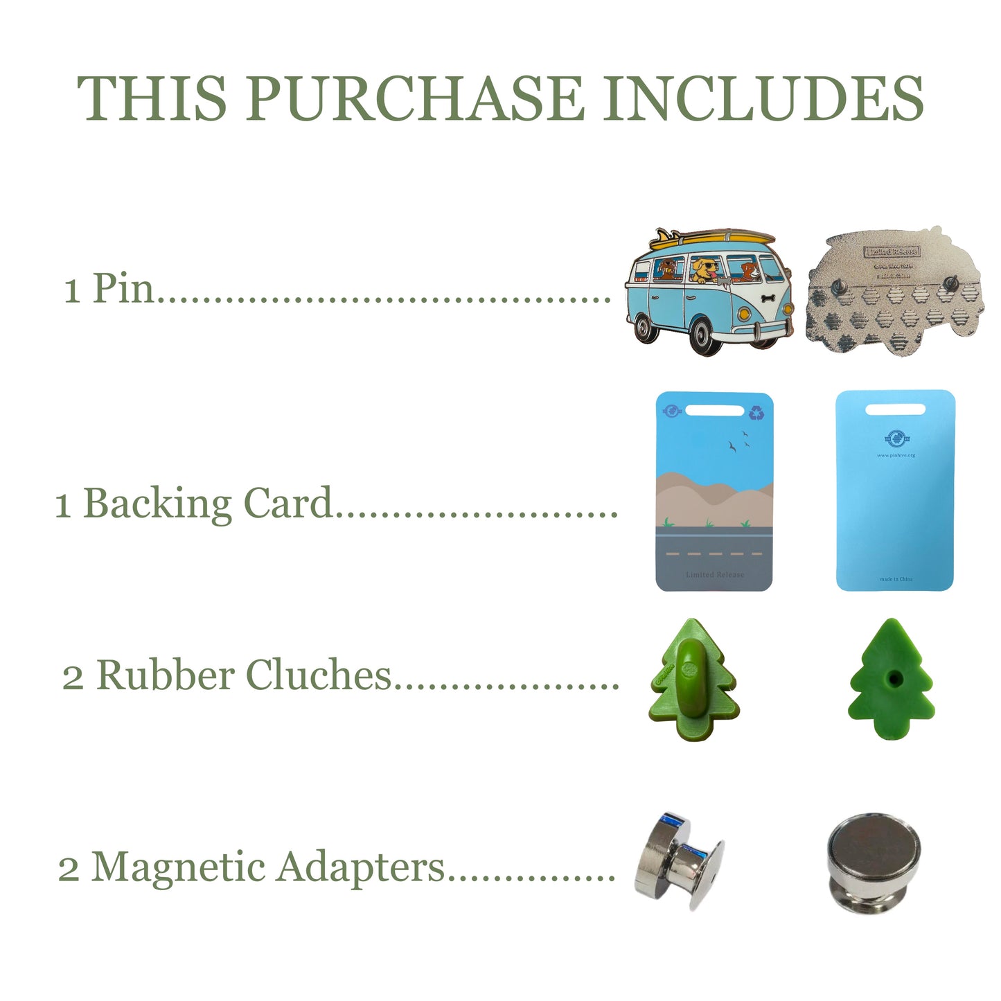 2025 - Canine Cruiser - Dogs Driving Bus - Limited Release Pin