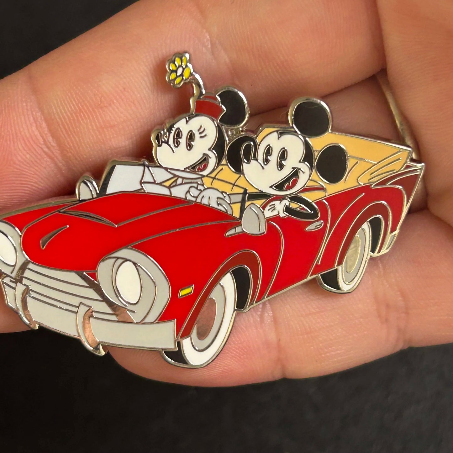 2024 - Mickey and Minnie Driving In Car - Shorts Style - Disney Pin