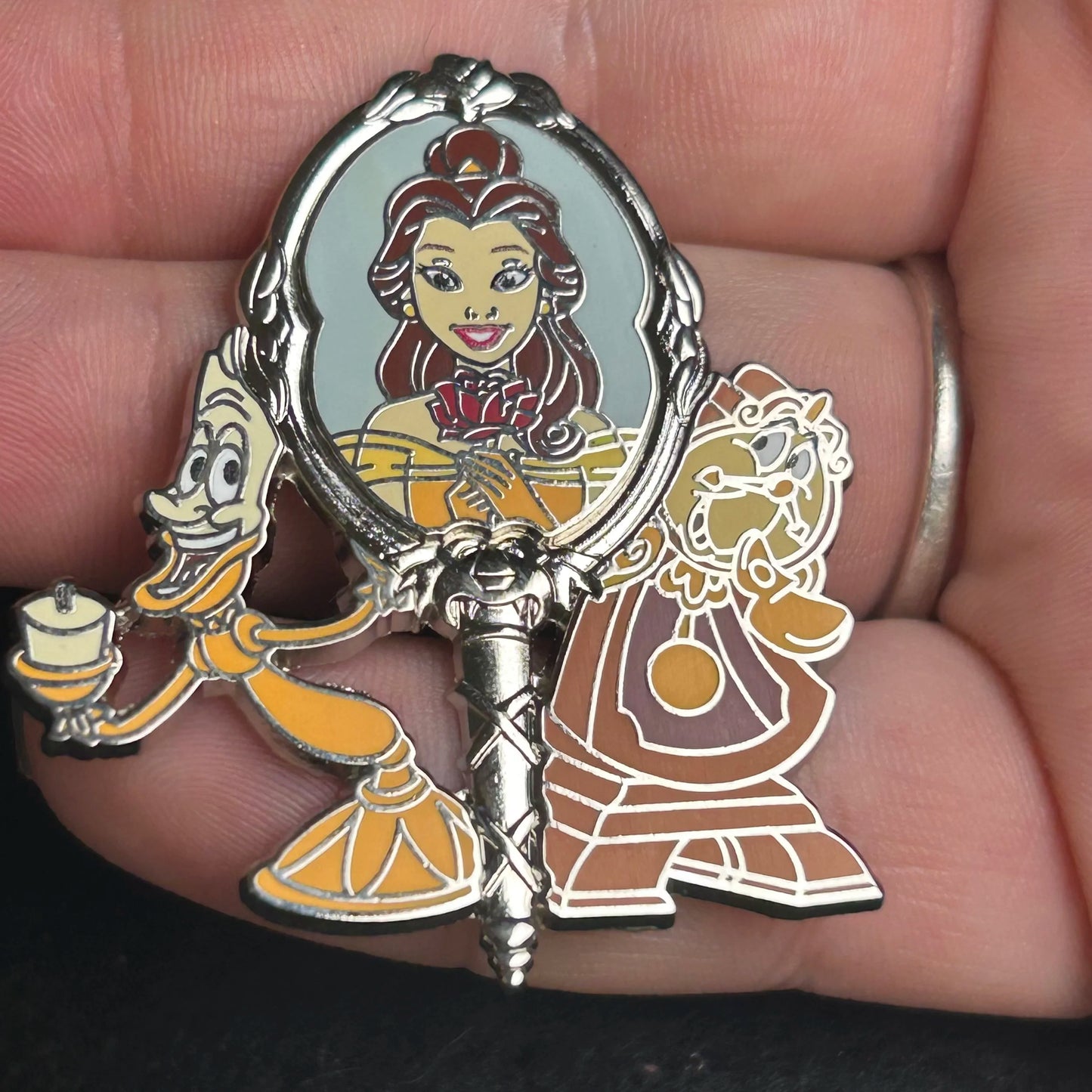 2025 - Belle, Cogsworth, and Lumiere - Beauty and The Beast - Disney Pin