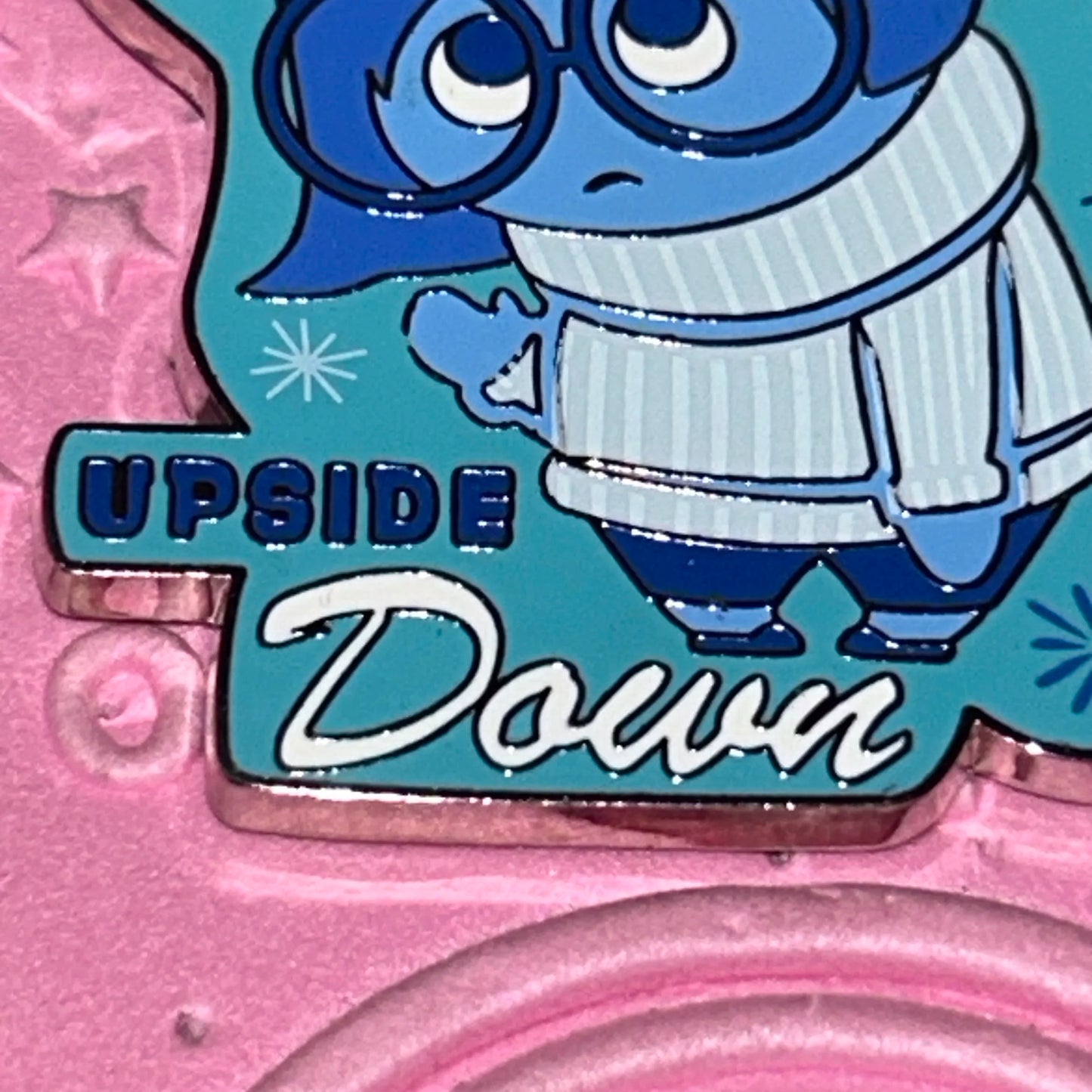 Sadness Leave That Frown Upside Down Disney Pin