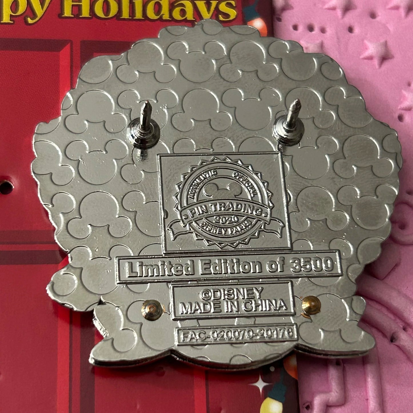 LE Sleeping Beauty Grand Floridian Christmas Pin