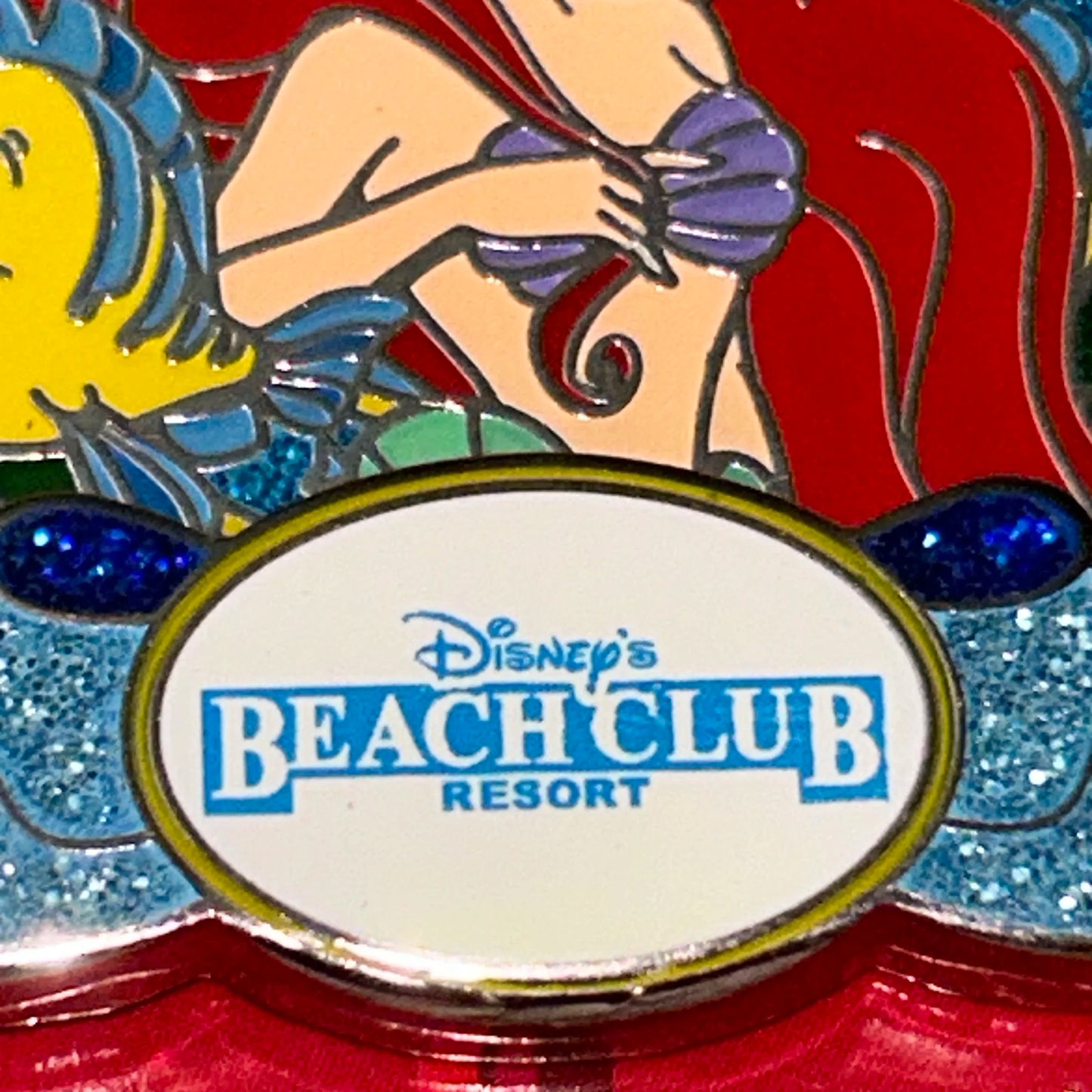 LE Ariel and Flounder Beach Club Resort Christmas Disney Pin