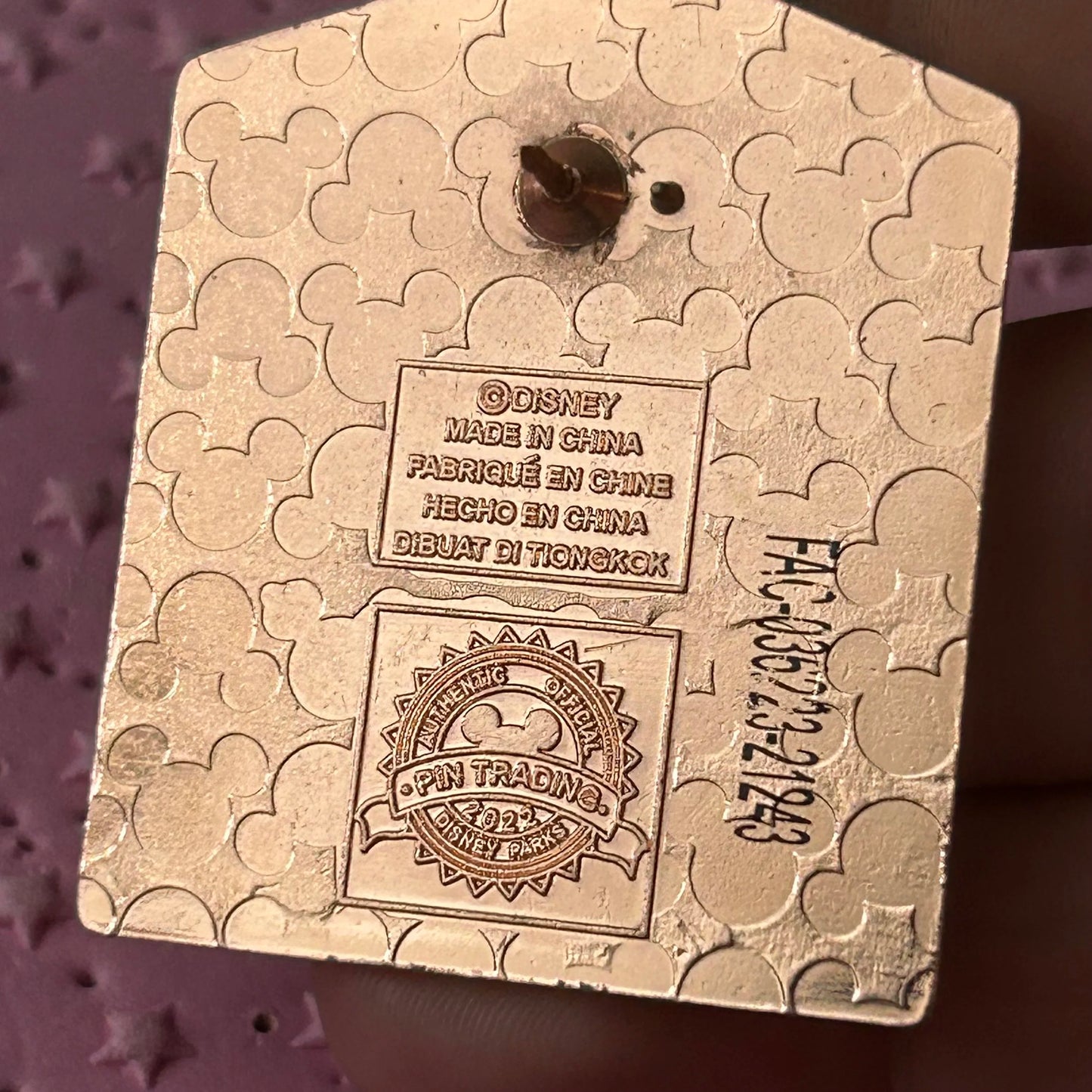2022 Stained Glass Style Disney Beasts Castle Pin