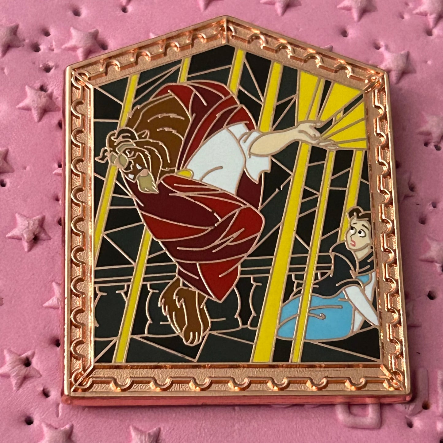 2022 Stained Glass Style Pin Beast Transformation