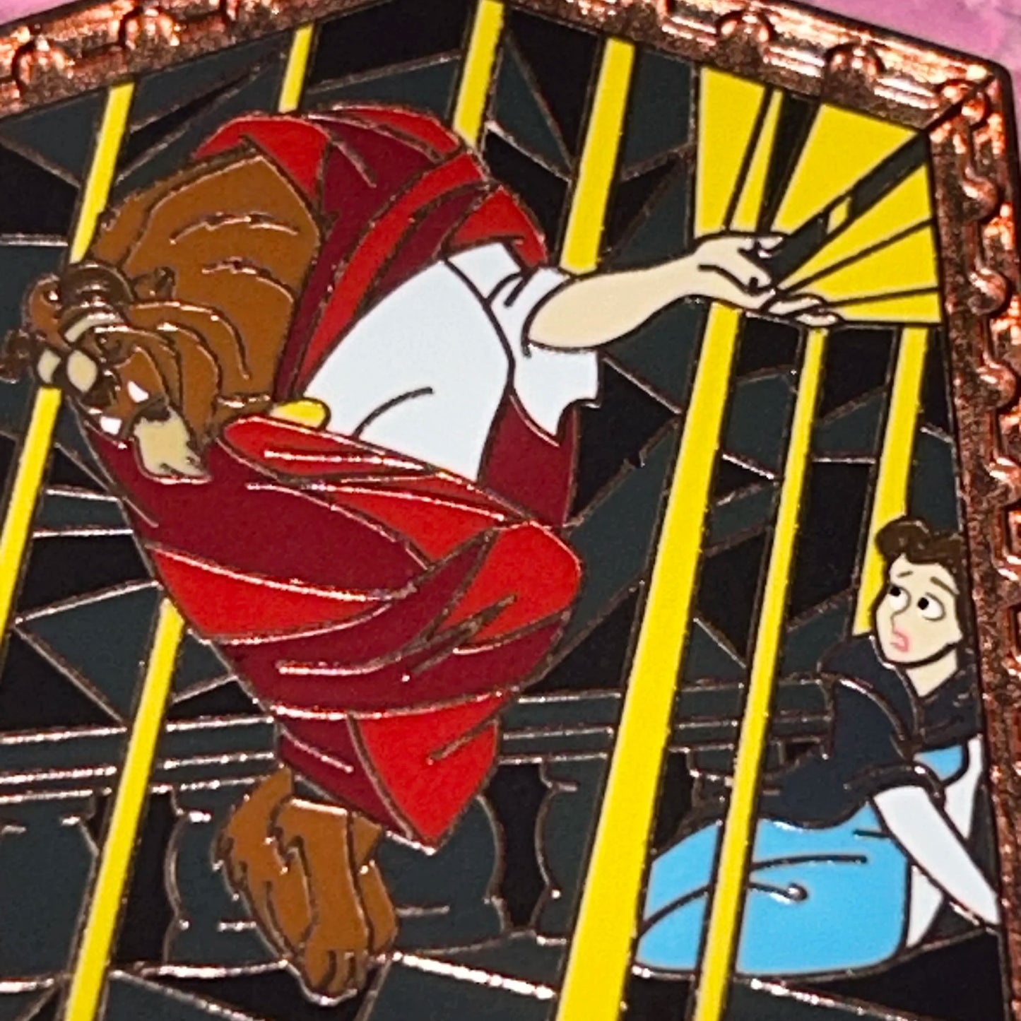 2022 Stained Glass Style Pin Beast Transformation