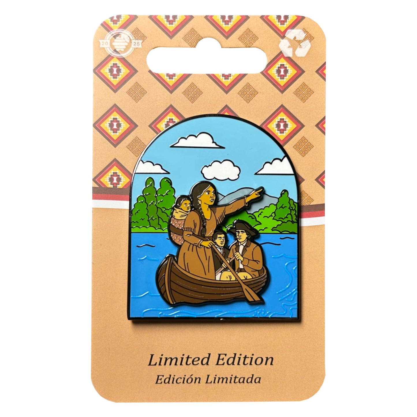 2025 - Sacagawea, Lewis, and Clark - Missouri River - Historical Series - LE 200 Pin on Pin - Pin Hive Exclusive