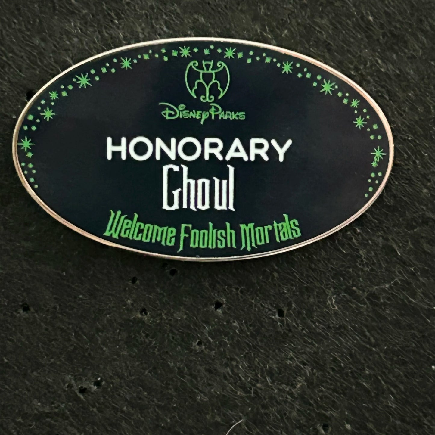 2024 - Haunted Mansion - Welcome Foolish Mortals - Name Tag - Disney Pin