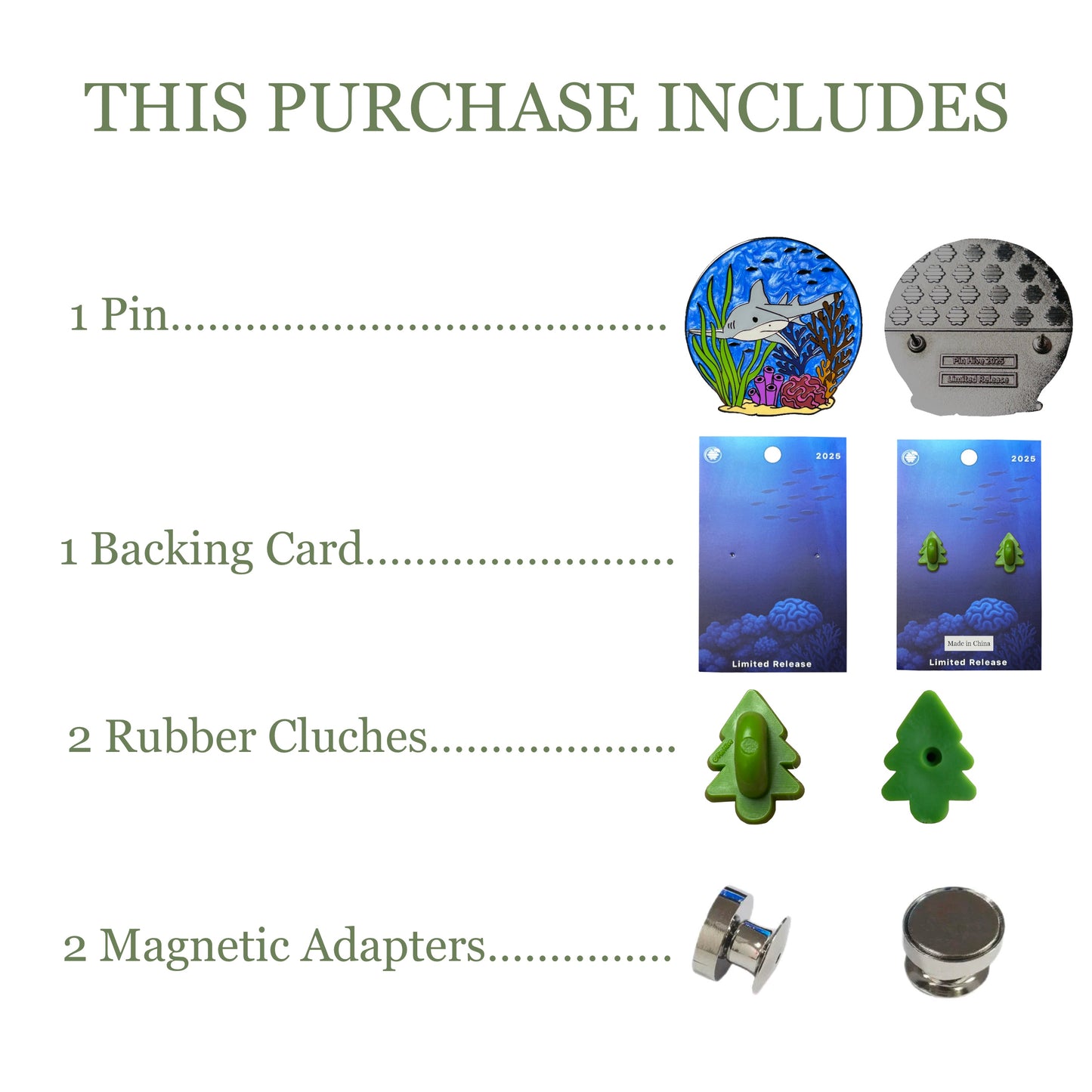 2025 - Bull Shark - Ocean Creatures Series - Limited Release Pin