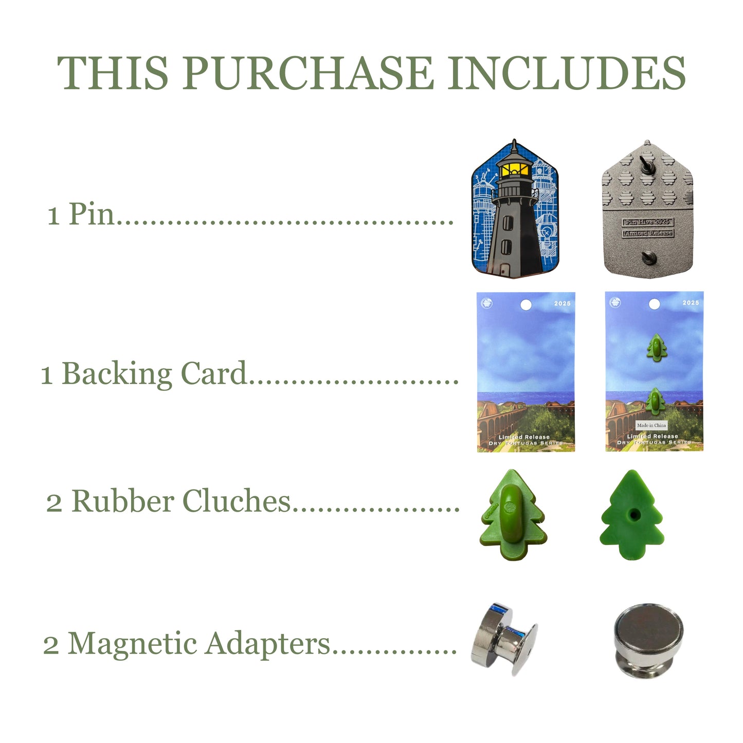 2025 - Garden Key Lighthouse - Blueprint - LR Pin - Hive Exclusive