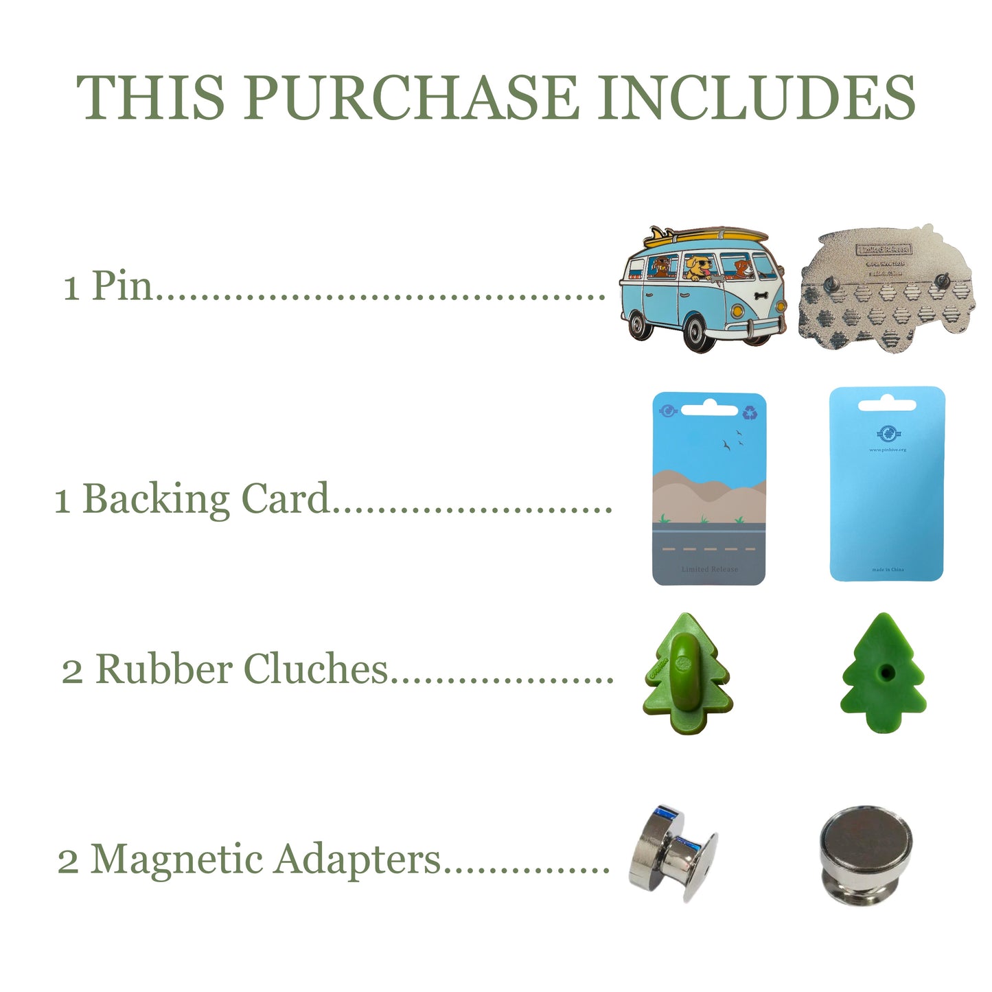 2025 - Canine Cruiser - Dogs Driving Bus - Limited Release Pin