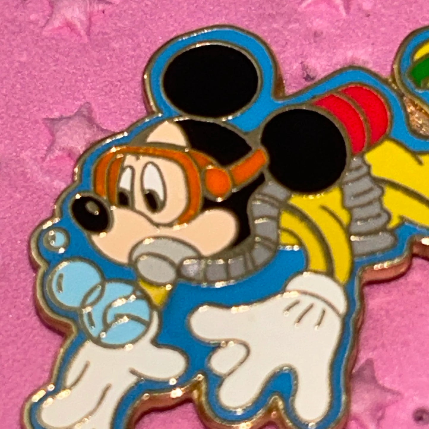 Vintage Mickey Mouse scuba diver pin